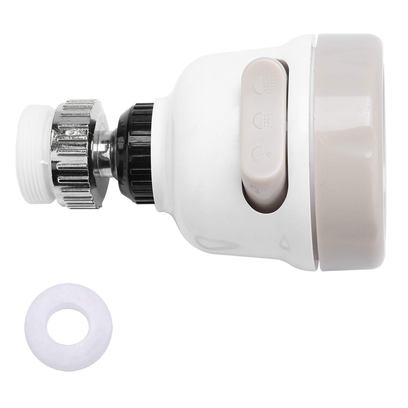 360° Rotatable Kitchen Faucet Spray Head with 3 Modes - Swivel Tap Aerator Nozzle for Splash-Free Washing | Perfect for Sink Cleaning, Dish Washing & Food Prep