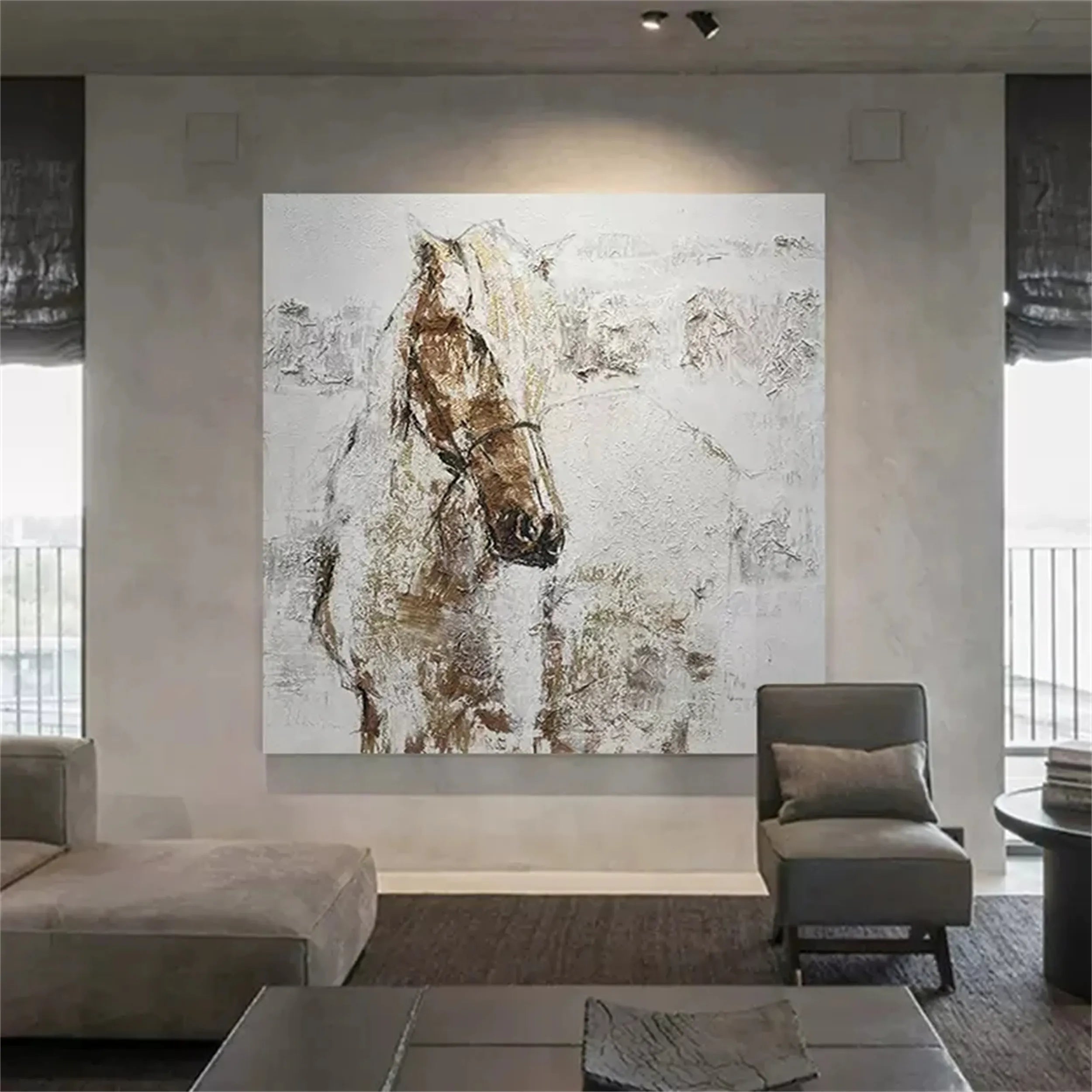Animal Art Painting #AP049 - Handmade Canvas Wall Decor for Living Room, Bedroom & Office