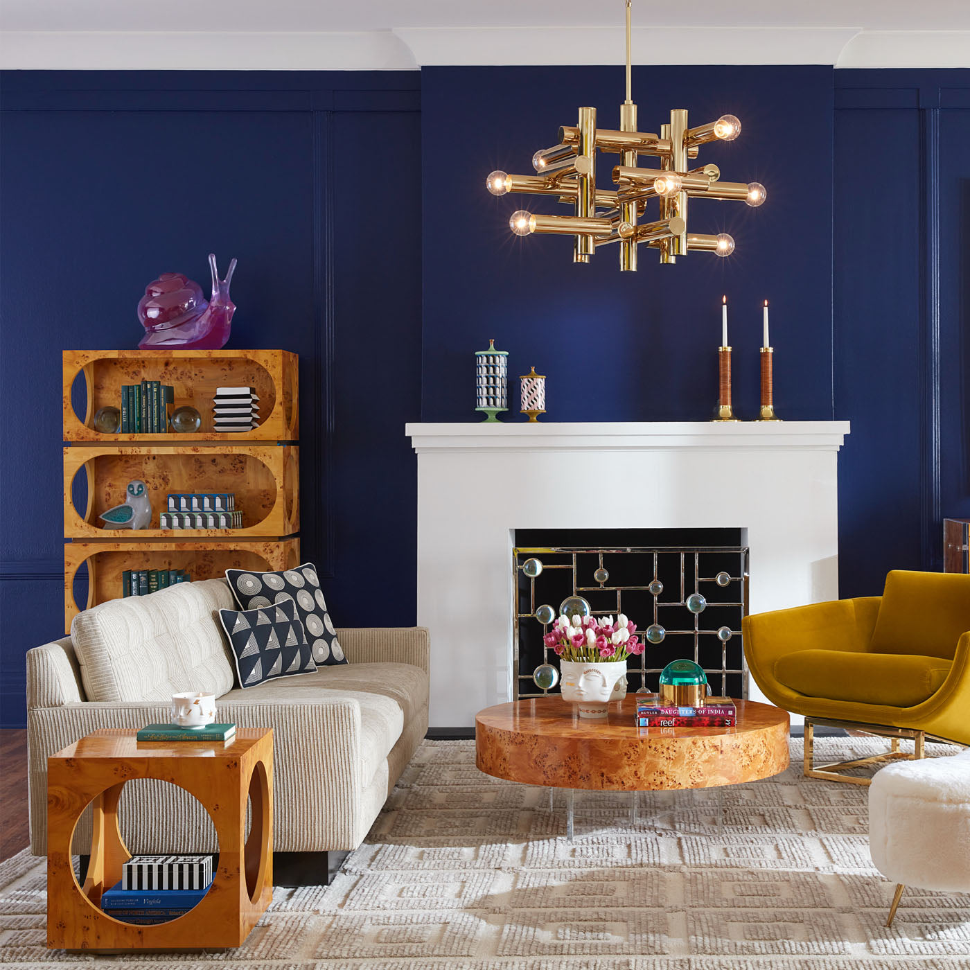 Modern Bond Cube Accent Table - Stylish Side Table for Living Room, Bedroom & Office - Perfect for Coffee, Books & Decor