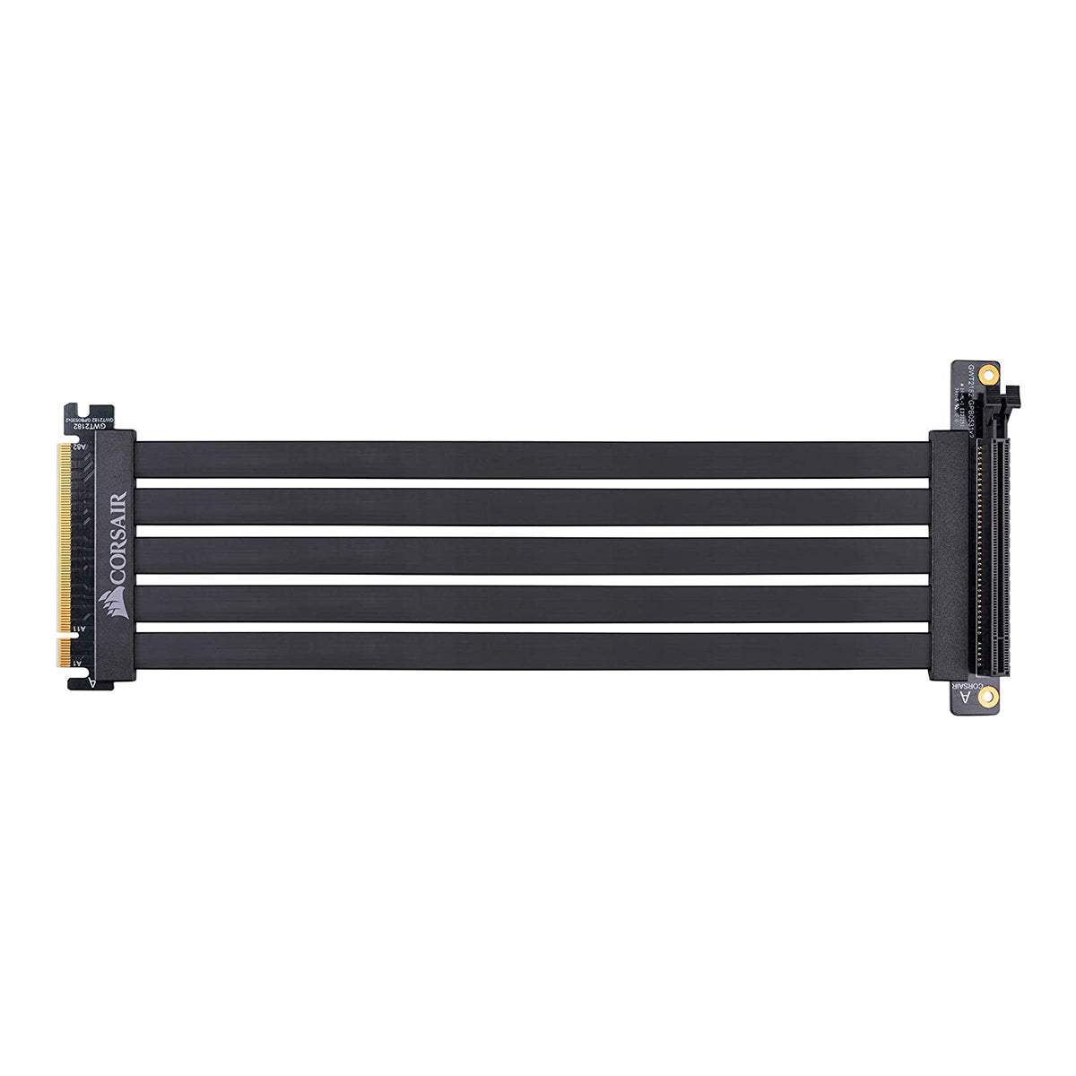 Corsair Premium PCIe 3.0 x16 Extension Riser Cable 300mm - High Speed Flexible PCI Express Extender for GPU Graphics Card - Perfect for PC Gaming, Mining Rig, and Custom Computer Builds