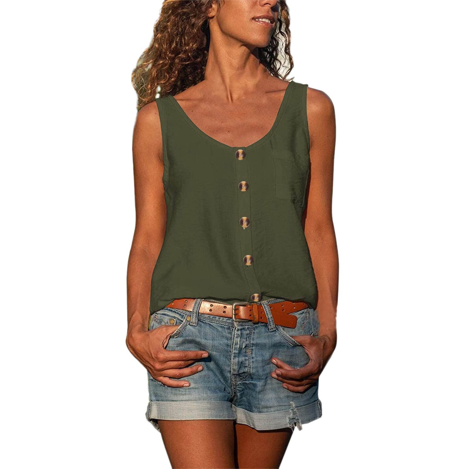 Women's V-Neck Lace Crochet Tunic Tops - Flowy Casual Blouses & Shirts for Women | Trendy Summer Tank Tops | Perfect for Beach Outfits, Date Nights & Casual Wear