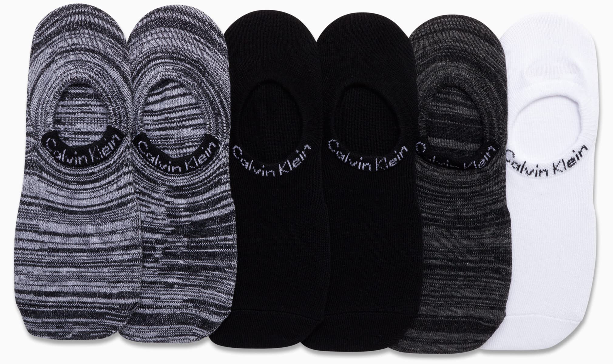 Calvin Klein No Show Socks for Women - 6 Pairs for Daily Wear