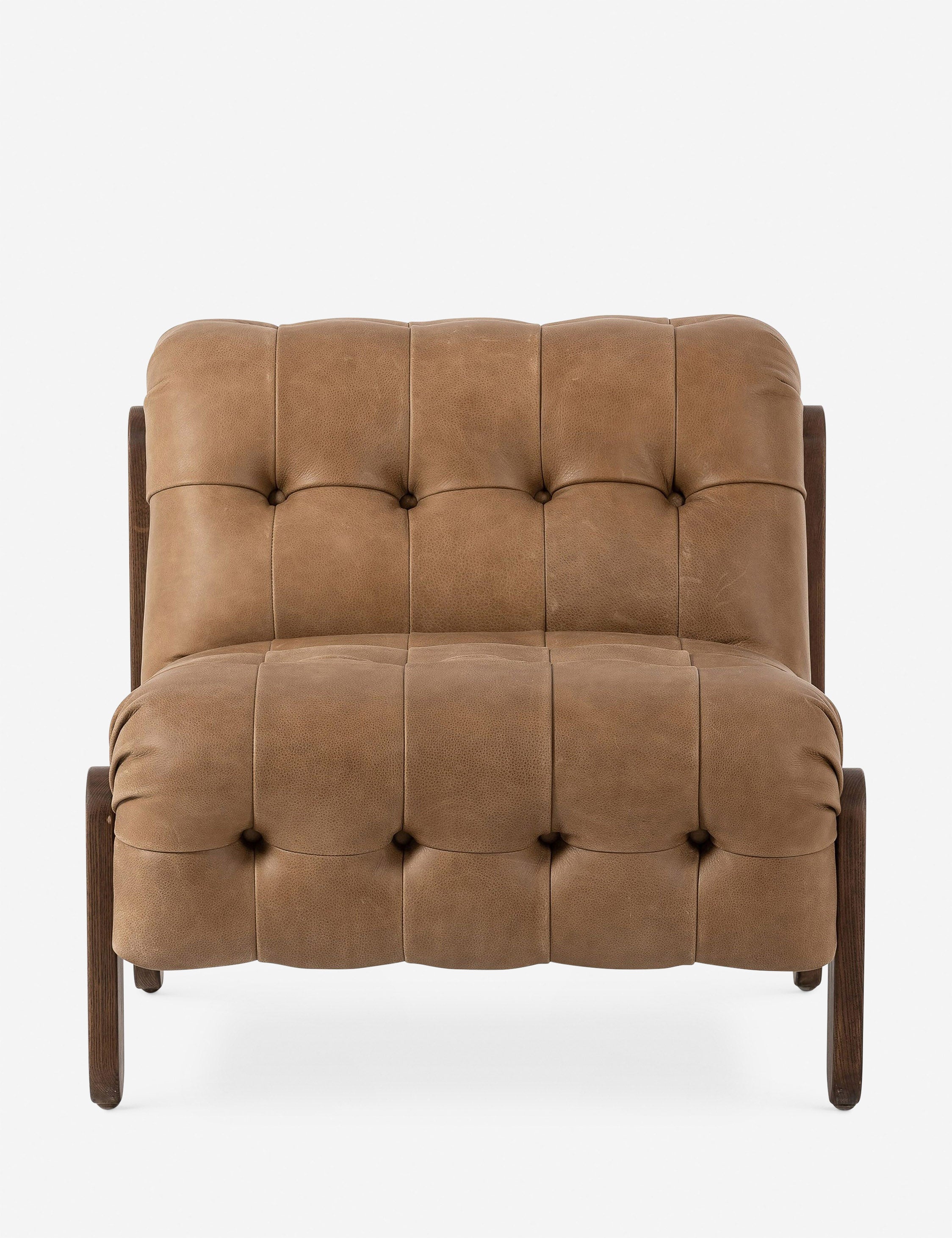 Luxury Cantor Leather Accent Chair - Modern PU Leather Living Room Chair with Nailhead Trim, Comfortable Lounge Chair for Home Office, Bedroom & Reading Nook - Perfect for Relaxing & Decorating Your Space