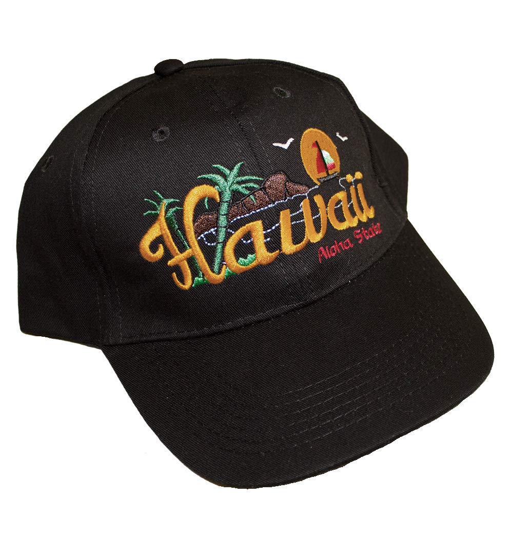 Hawaii Aloha State Embroidered Diamond Head Cap - Stylish Adjustable Baseball Hat for Men & Women - Perfect for Beach, Travel, and Outdoor Adventures