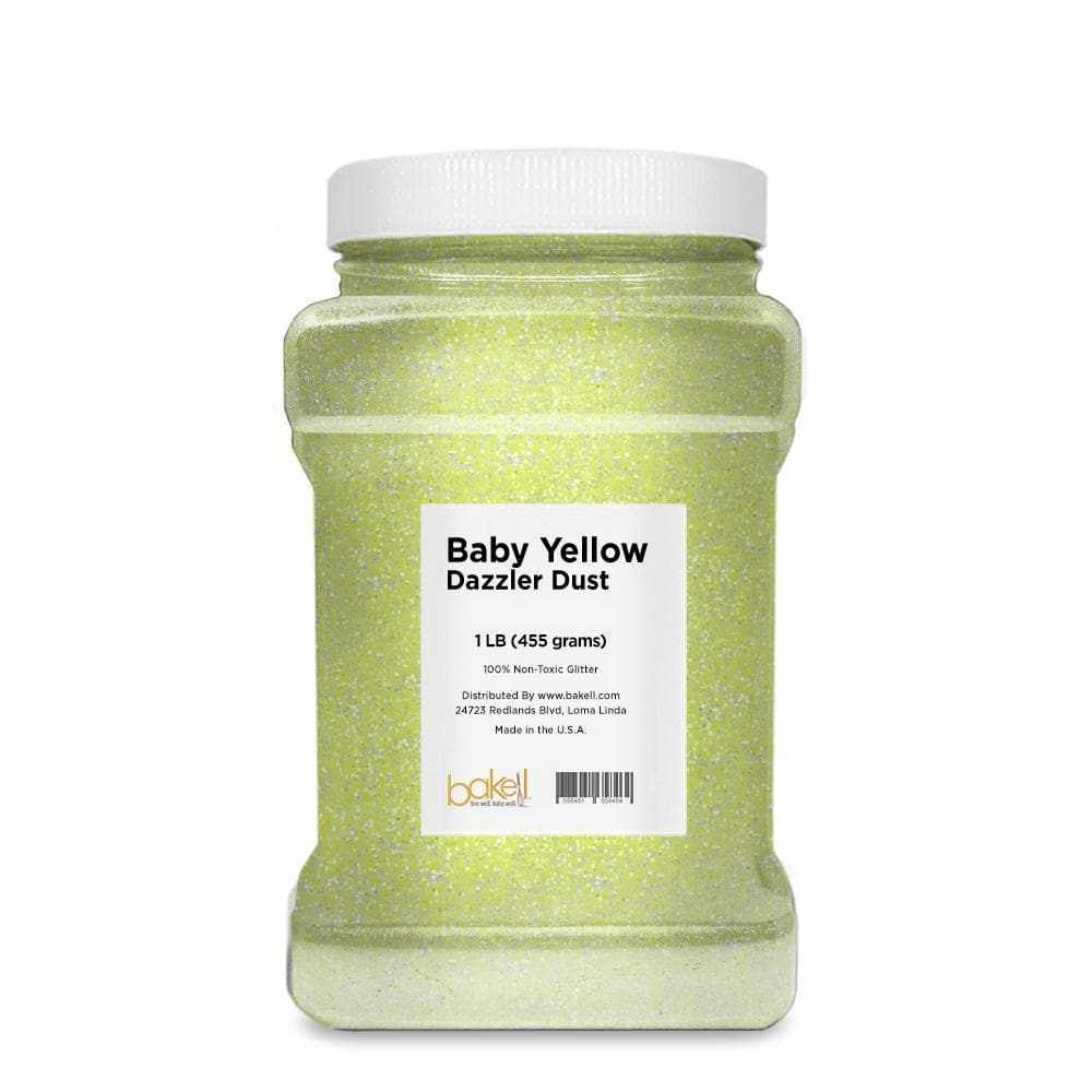 Premium Baby Yellow Dazzler Dust® - 8oz Bulk Glitter for Crafts, DIY Projects & Nail Art | Safe Non-Toxic Sparkle Powder for Slime, Resin Art & Party Decorations