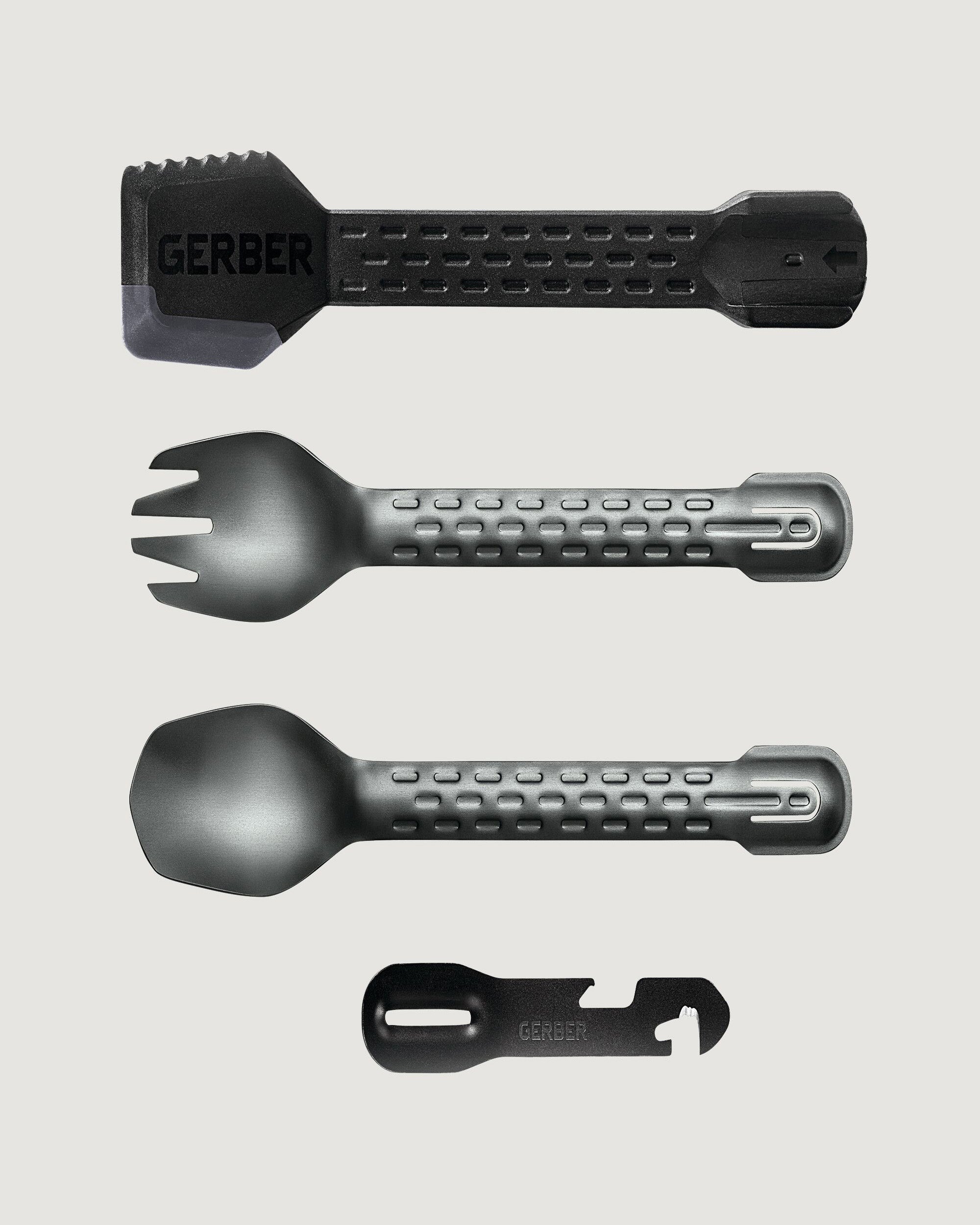 Gerber ComplEAT Tool - Black Stainless Steel Multi-Tool for Camping, Hiking & Outdoor Adventures