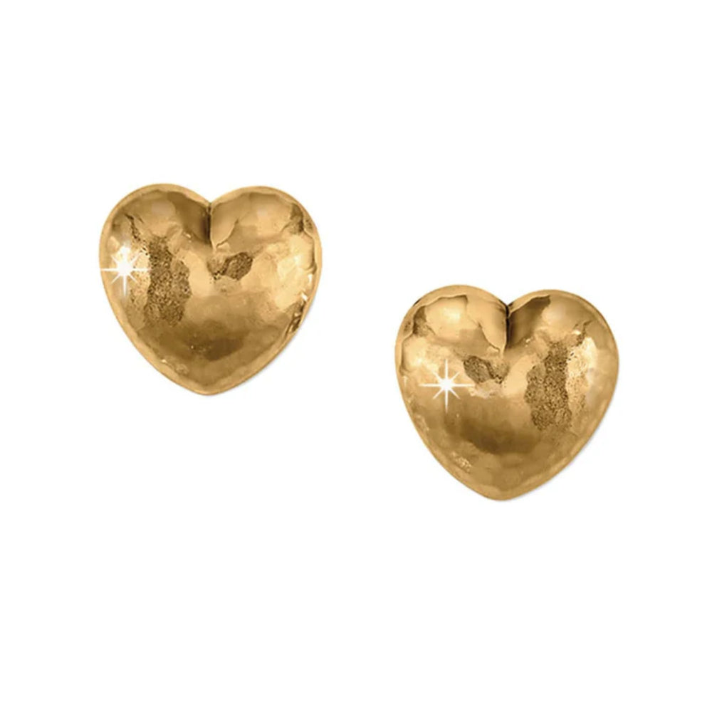 Brighton Trianon Heart Small Post Earrings - Elegant Sterling Silver Stud Earrings for Women, Perfect for Valentine's Day, Anniversary & Everyday Wear