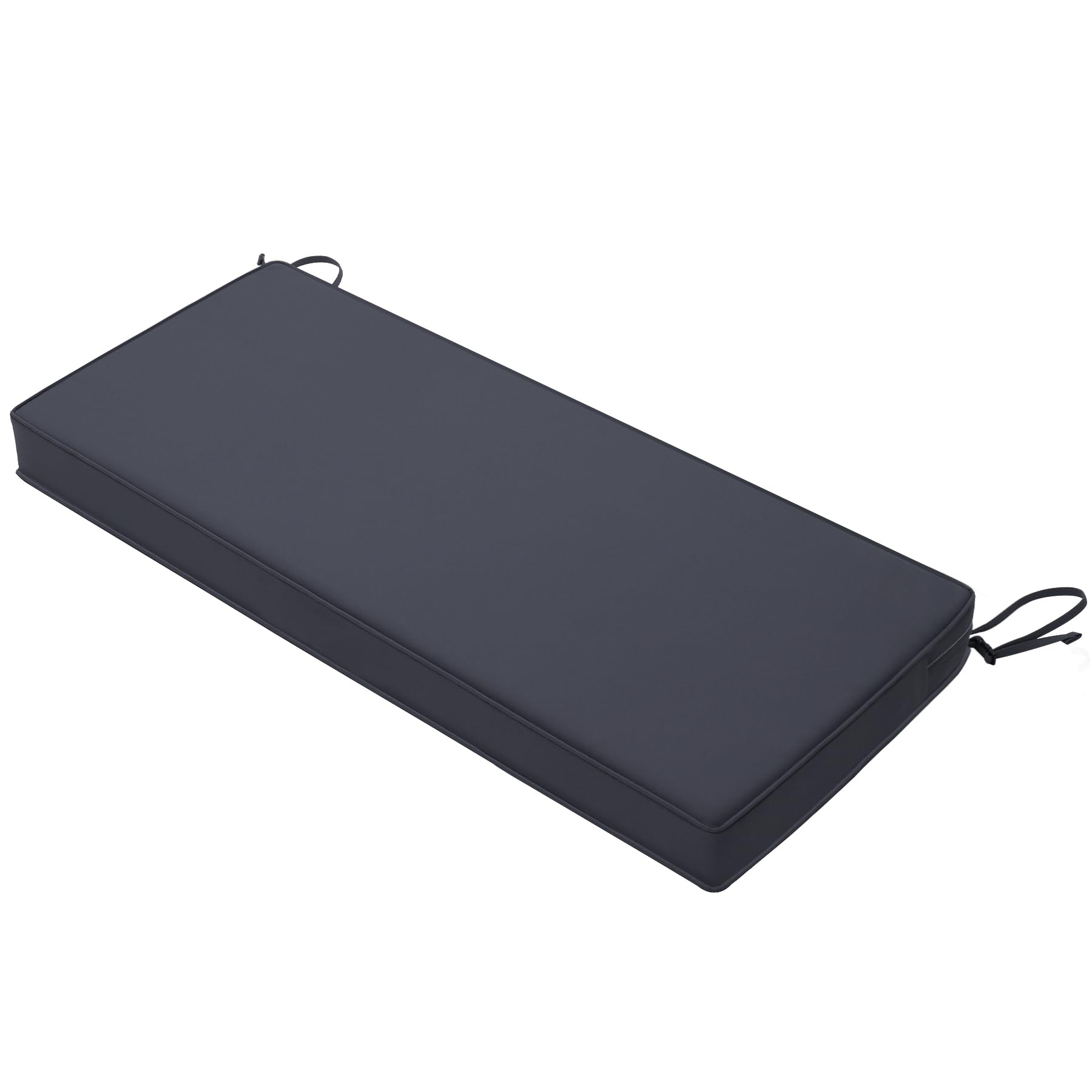 Favoyard 42 x 18 Inch Waterproof Outdoor Bench Cushion - Patio Furniture Cushion with Adjustable Straps & Handle, Navy Blue - Perfect for Garden Sofa, Settee, Couch & Swing (3-Year Color Fastness)