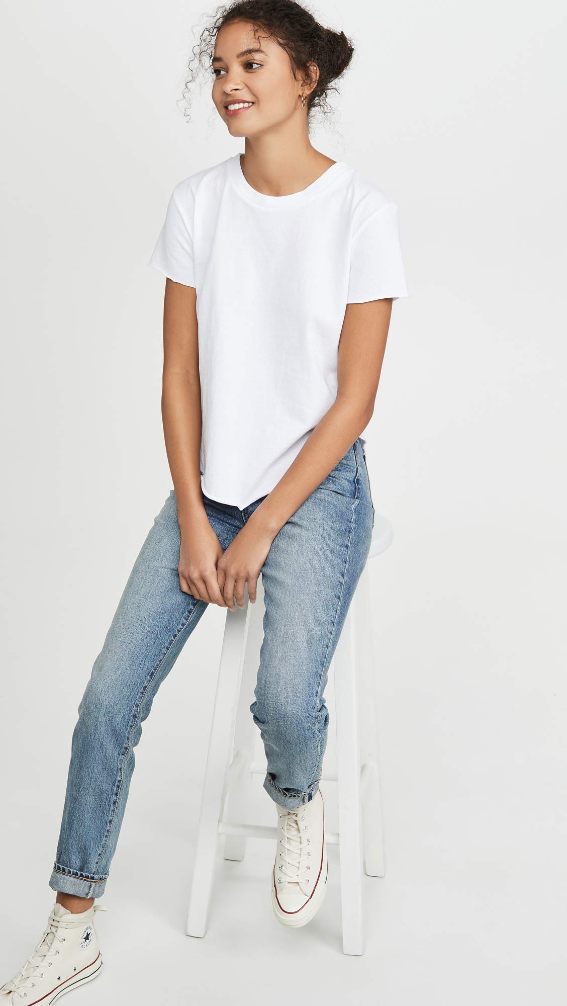 Frank & Eileen Women's Vintage Cotton T-Shirt - Soft Retro Style Casual Tee for Everyday Wear, Weekend Outfits & Layering