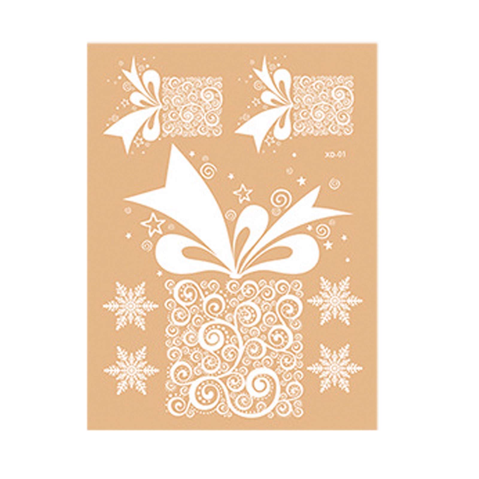 Christmas Window Clings - Electrostatic Holiday Decorative Stickers for Glass, Walls & Home Decor - Perfect for Living Room, Office & Seasonal Festive Decorations