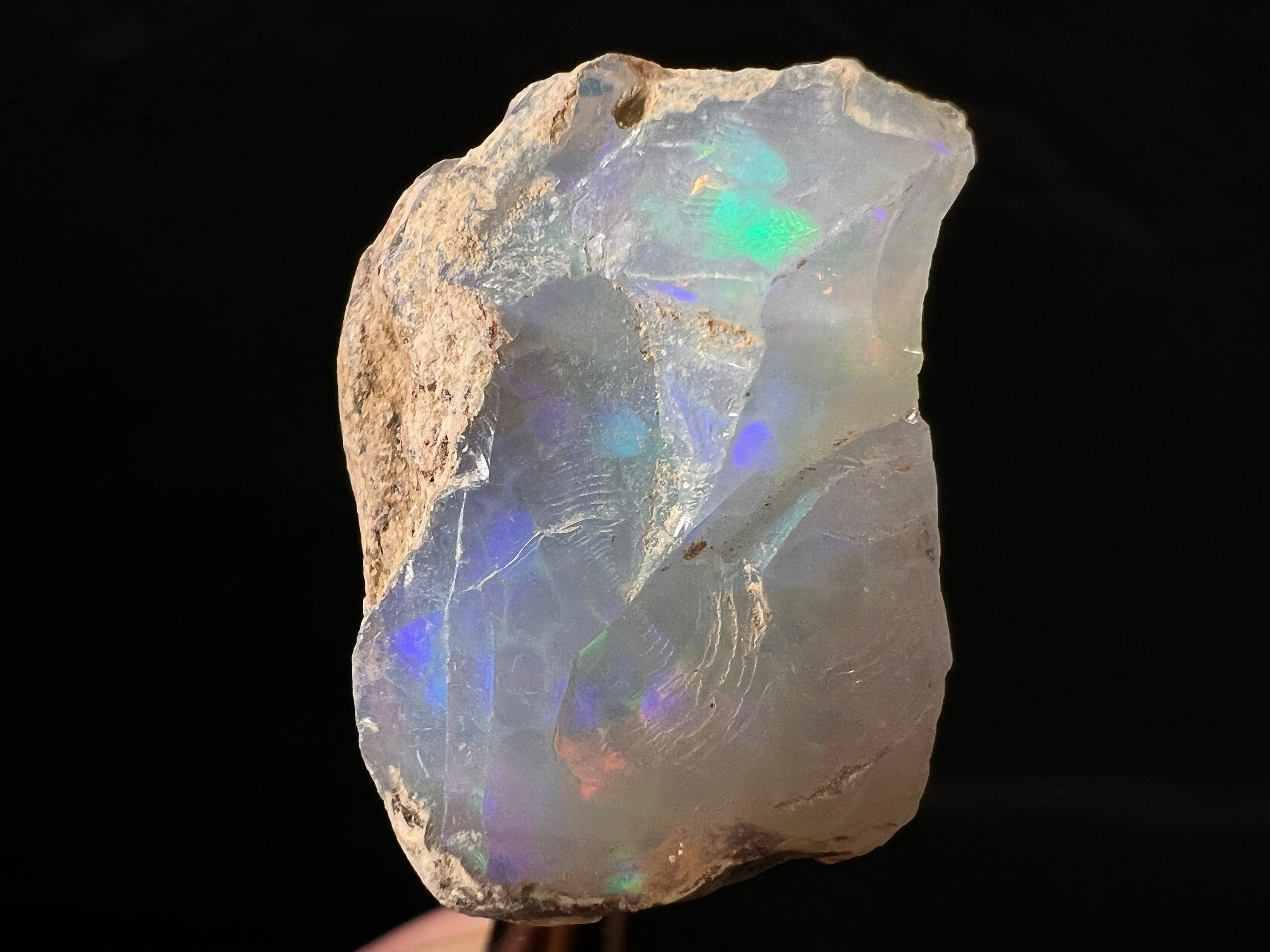 Premium 4A XL Welo Opal Raw Crystal - Natural Cutting Grade Opal Gemstone, October Birthstone for Jewelry Making & Collectors - Perfect for Rings, Necklaces & Healing Crystals