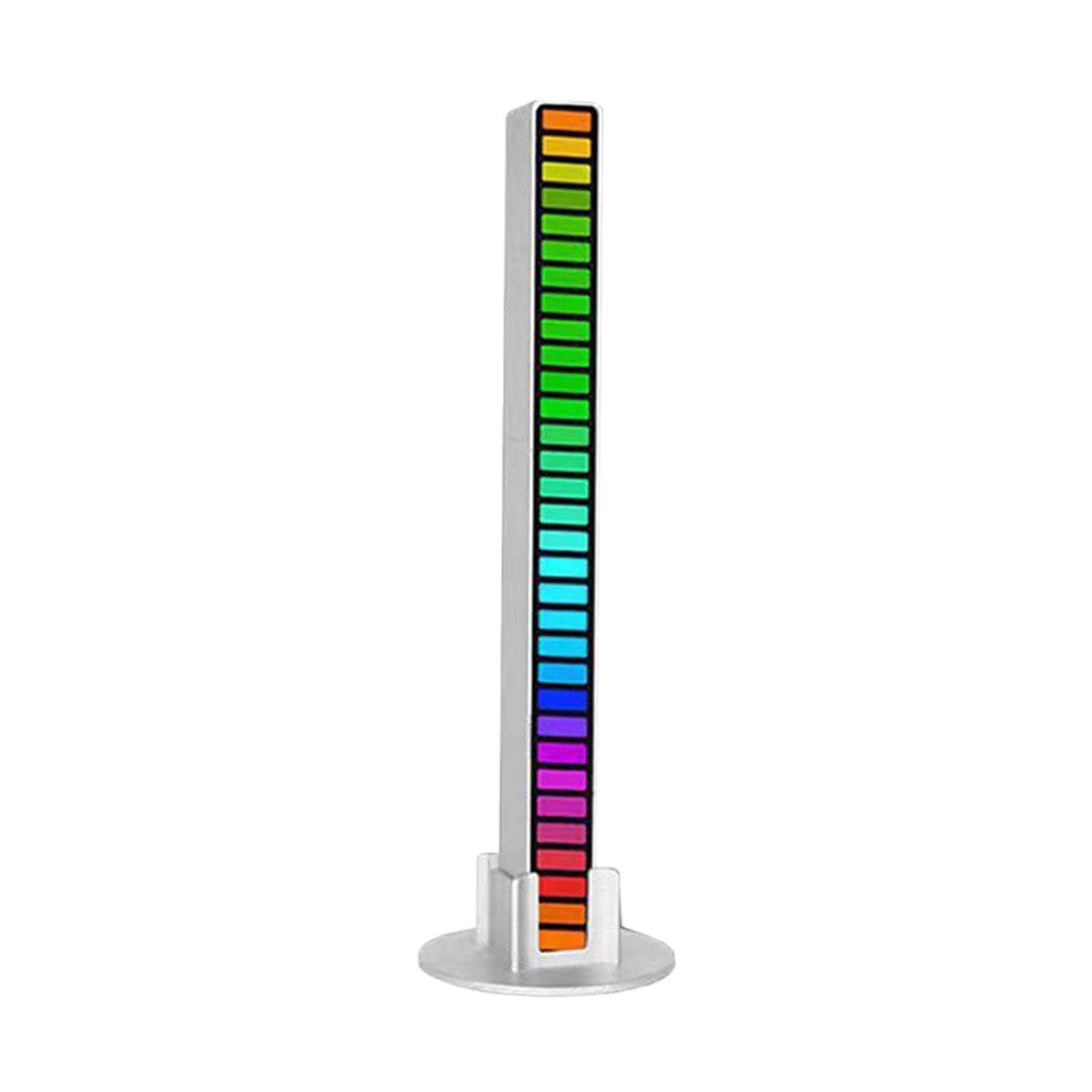 RGB LED Desktop Atmosphere Light with Music Sync & Voice Control - Creative Mood Lighting for Gaming, Parties & Home Decor - Compatible with iPhone & HDMI Adapter (White, One Size) - Perfect for Bedroom, Office & Entertainment Setup