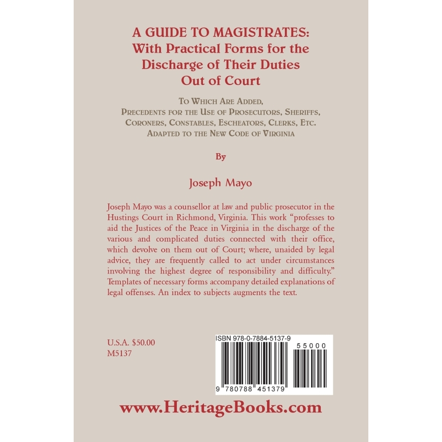 Magistrates Guide with Practical Legal Forms for Out-of-Court Duties | Essential Judicial Resource for Court Officials & Legal Professionals
