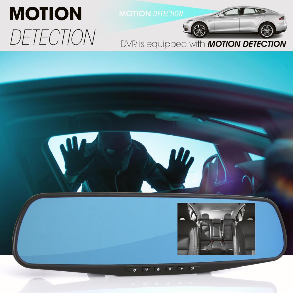 HD Car Backup Camera & Rearview Mirror Monitor Kit - Night Vision, Waterproof, Easy Installation for Safe Parking & Reversing (Perfect for SUVs, Trucks, RVs)
