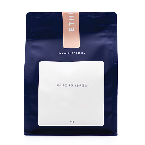 Premium Ethiopia Espresso Coffee Beans - Single Origin, Medium Roast by Parallel Roasters - Perfect for Espresso Machines & Home Brewing