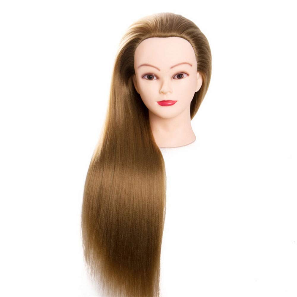3 Pack Female Mannequin Head with Realistic Hair - Professional Cosmetology Training Head for Hair Styling, Cutting, Coloring & Braiding Practice - Perfect for Salon Students & DIY Hairstylists at Home