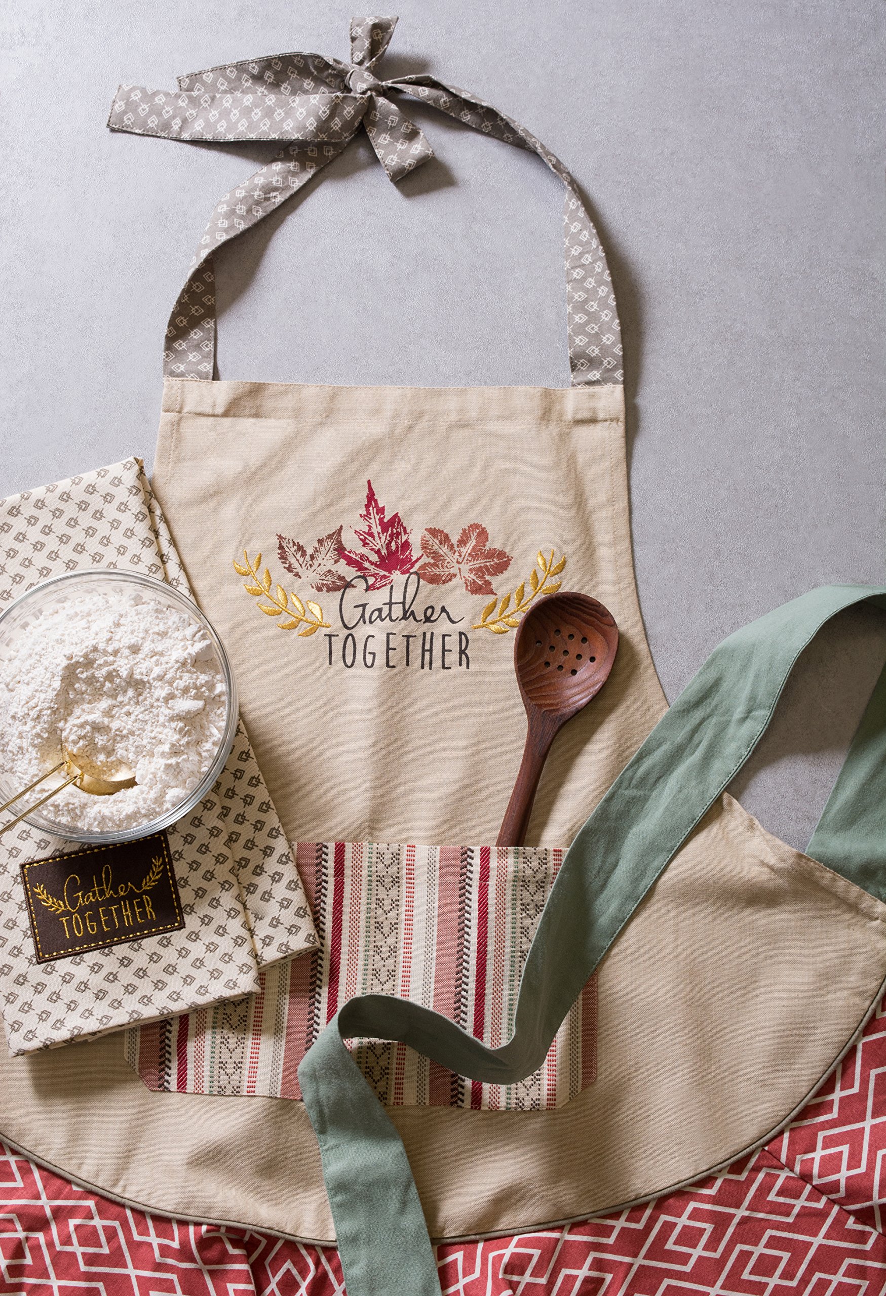 DII Women's Fall & Thanksgiving Kitchen Apron - Stylish & Durable Cooking Apron for Holiday Baking, Hosting & Family Gatherings