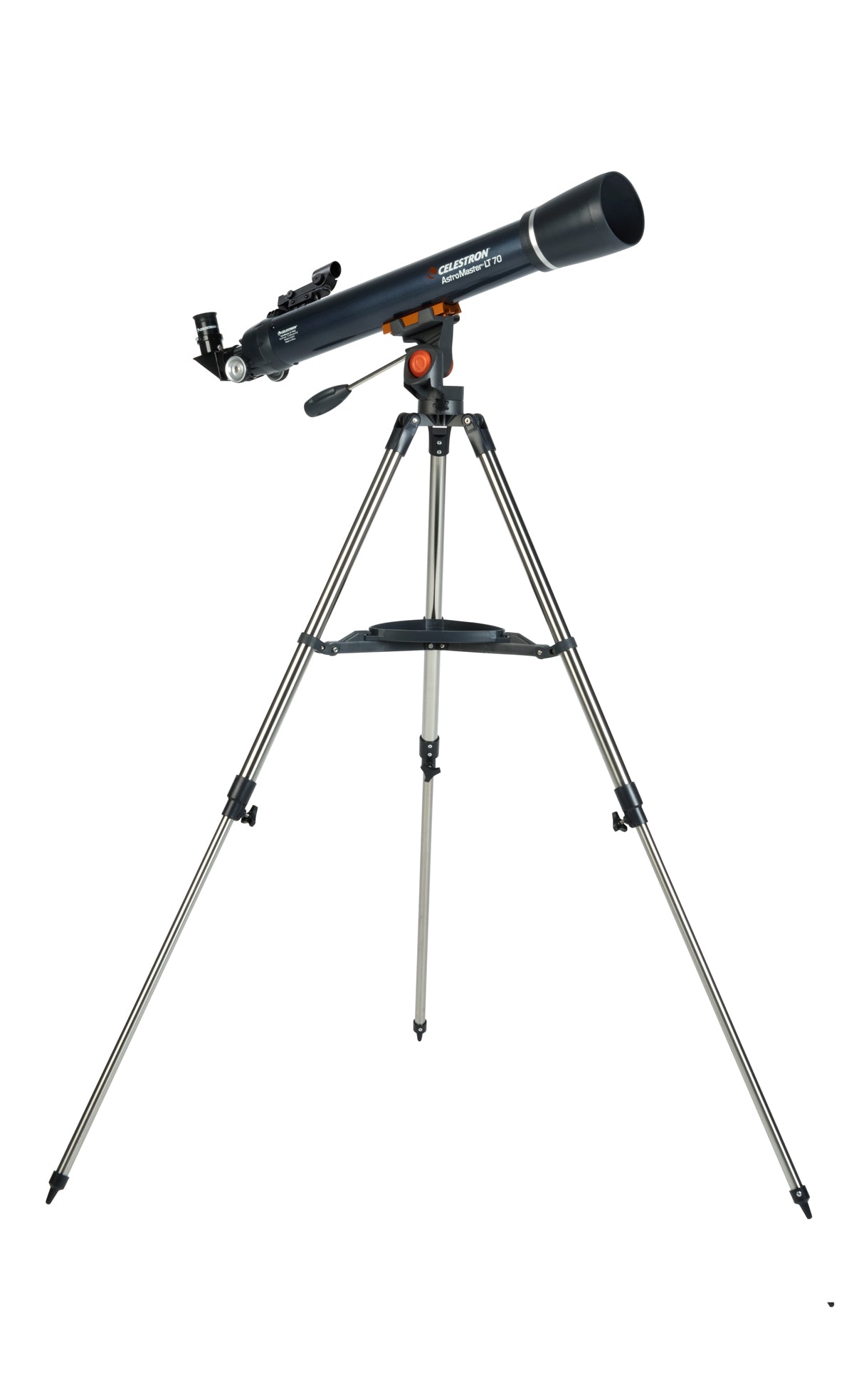 AstroMaster LT 70AZ Telescope - Portable Refractor Telescope with Smartphone Adapter & Bluetooth Remote for Stargazing, Bird Watching, and Astrophotography