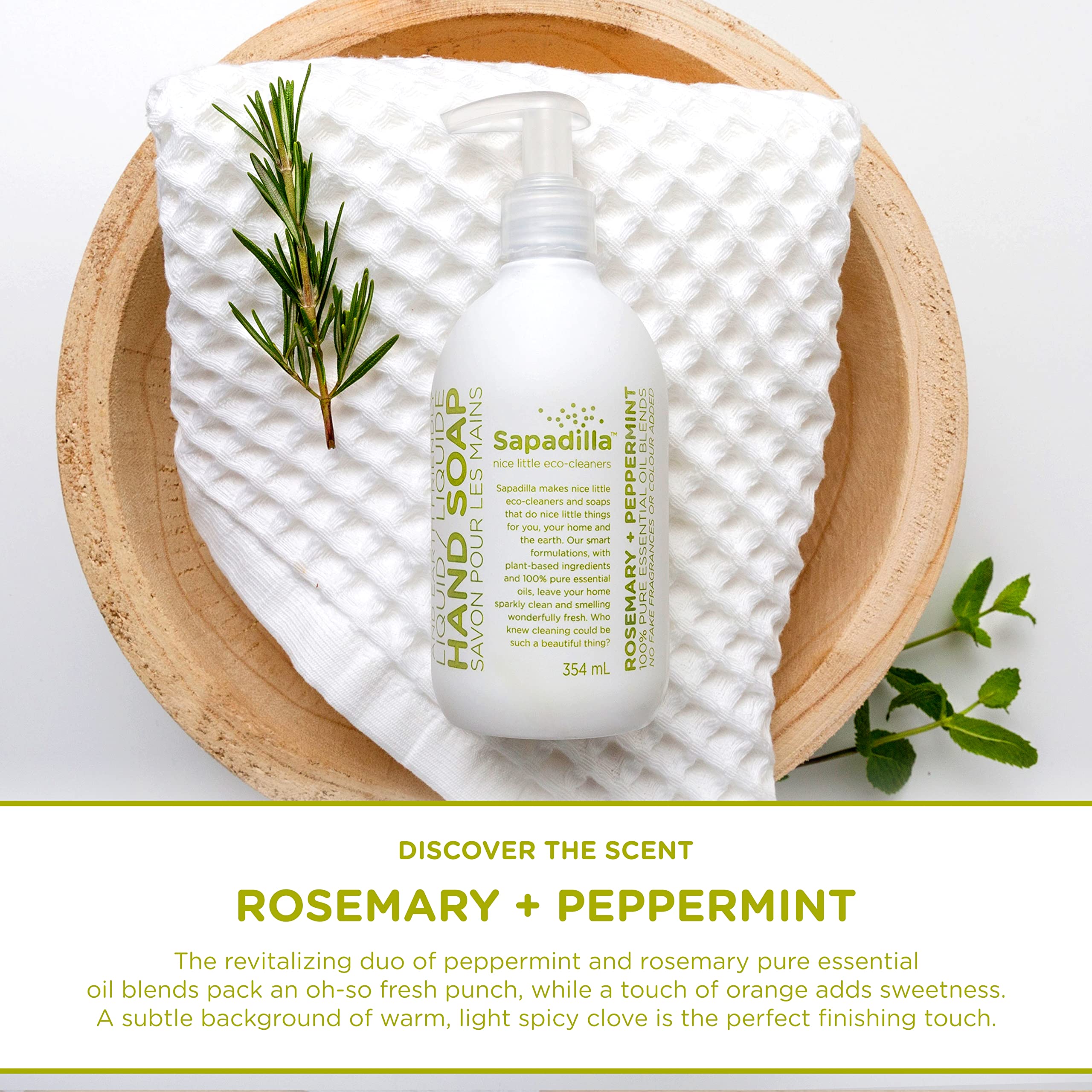 Sapadilla Liquid Hand Soap - 3 Pack Variety Scents (12oz Each) | 100% Pure Essential Oil Blends | Moisturizing & Aromatic Plant-Based Formula | Biodegradable & Eco-Friendly | Perfect for Home, Office, and Travel Use