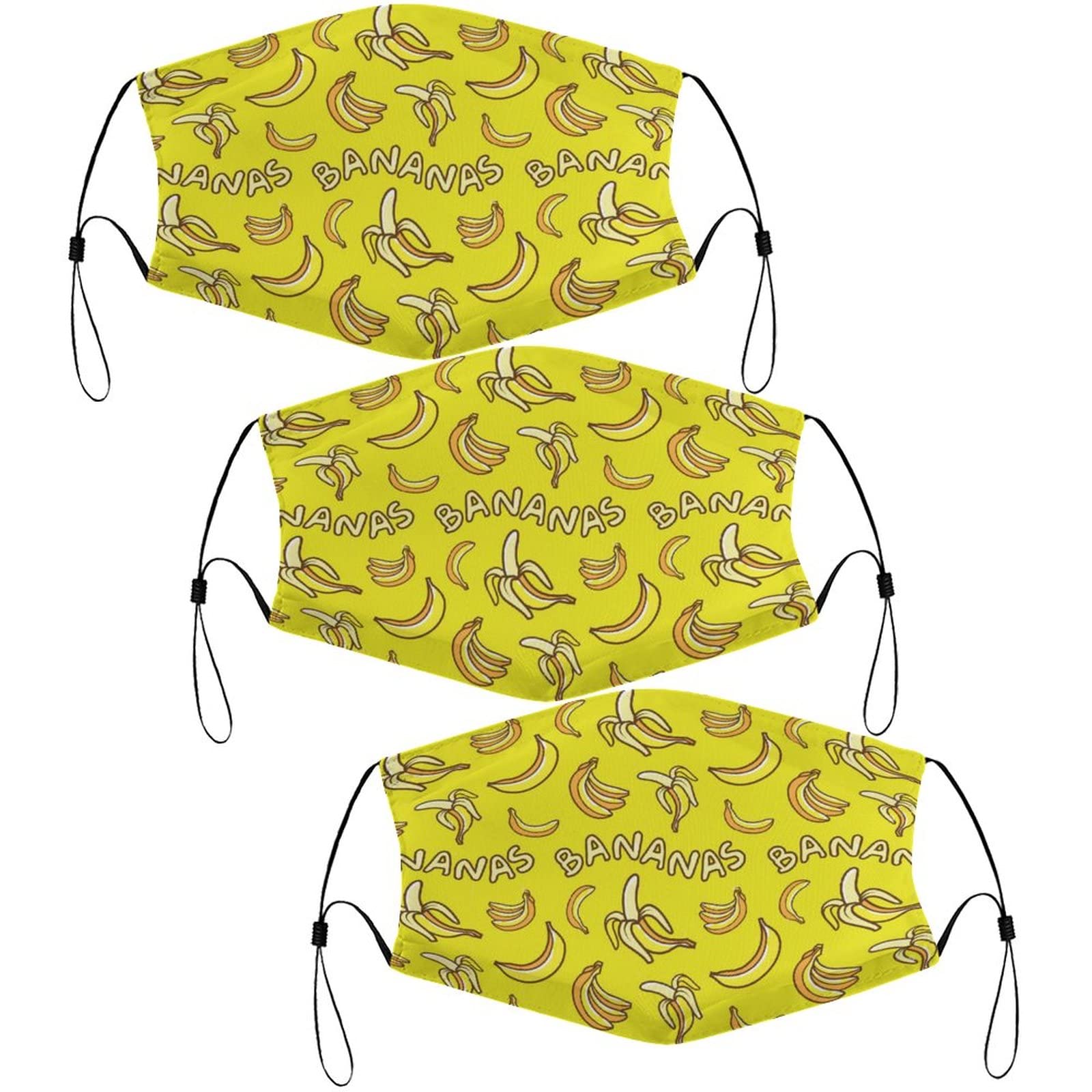 Banana Smile Face Mask - Unisex Adjustable Washable Balaclava with 6 Filters | Windproof & Dustproof for Outdoor Activities, Cycling, Running, and Daily Protection