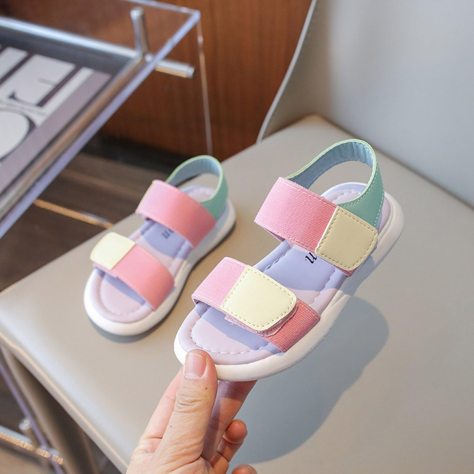 **Women's Summer Fashion Platform Sandals - Breathable Adjustable Buckle Beach Sandals for Casual Wear & Orthopedic Support (Pink, Size 36) - Perfect for Beach Outings, Walking & Travel**