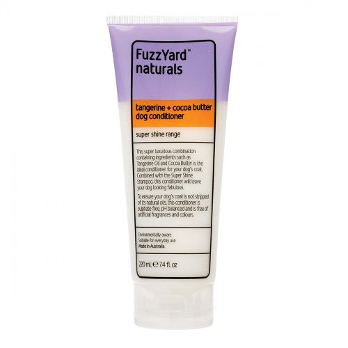 Fuzzyard Tangerine Cocoa Butter Dog Shampoo & Conditioner Set - Super Shine Leave-In Conditioner for Soft, Healthy Coat - Perfect for Bath Time & Grooming Routine