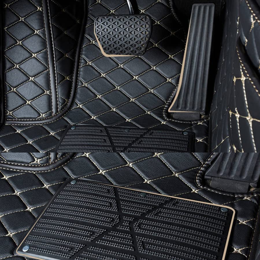 Custom Fit Car Floor Mats for Hyundai Sonata 2020-2023 - Premium Leather All-Weather Non-Slip Waterproof Full Coverage Carpet Mats (Right-Hand Drive, K-Grey) | Perfect for Daily Commuting, Road Trips & All-Season Protection