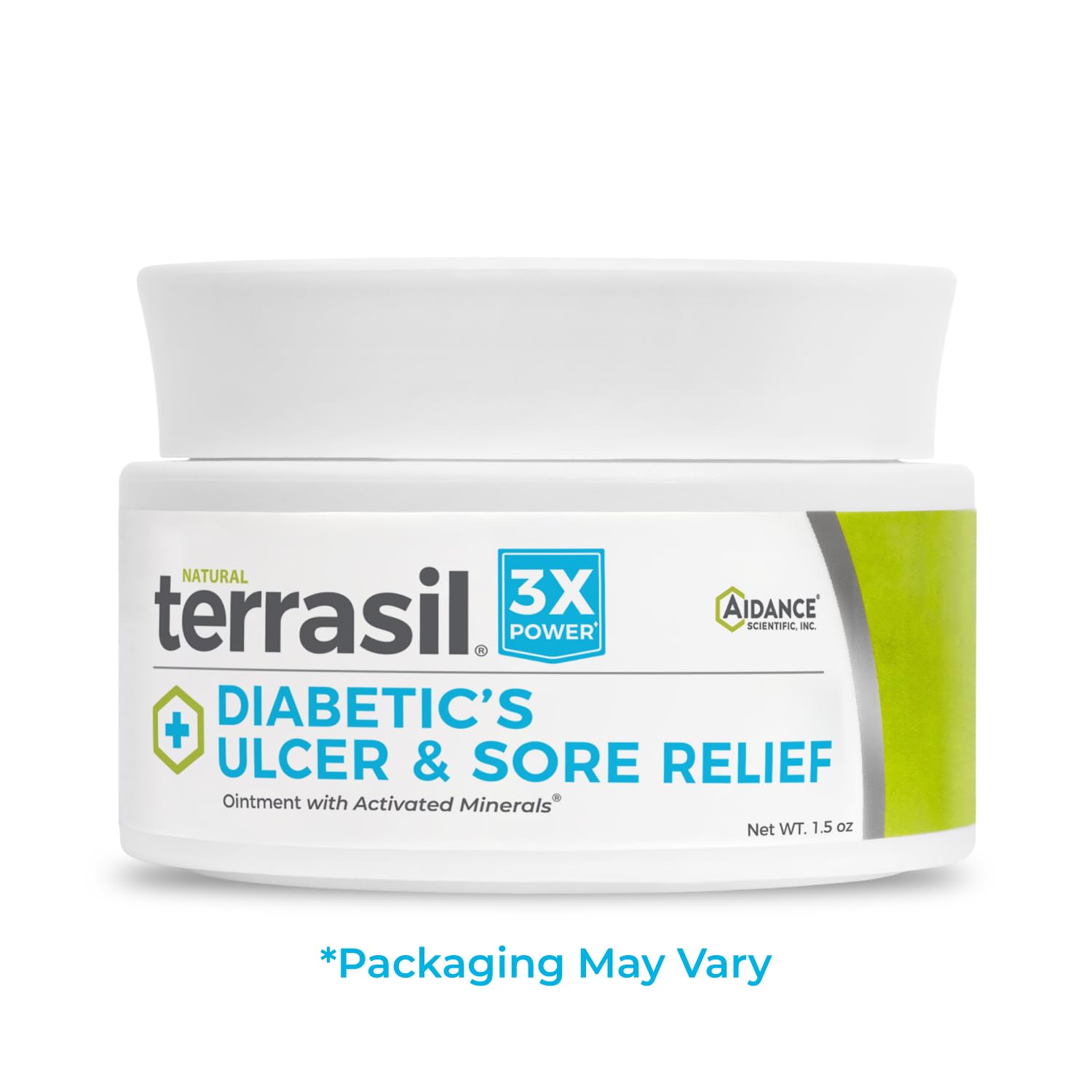 Terrasil Foot Ulcer Cream - Fast Healing Treatment for Leg Ulcers & Sores | Natural Sore Relief with 3X Action Formula (1.5 oz) | Diabetic Foot Care & Wound Healing Solution for Daily Use