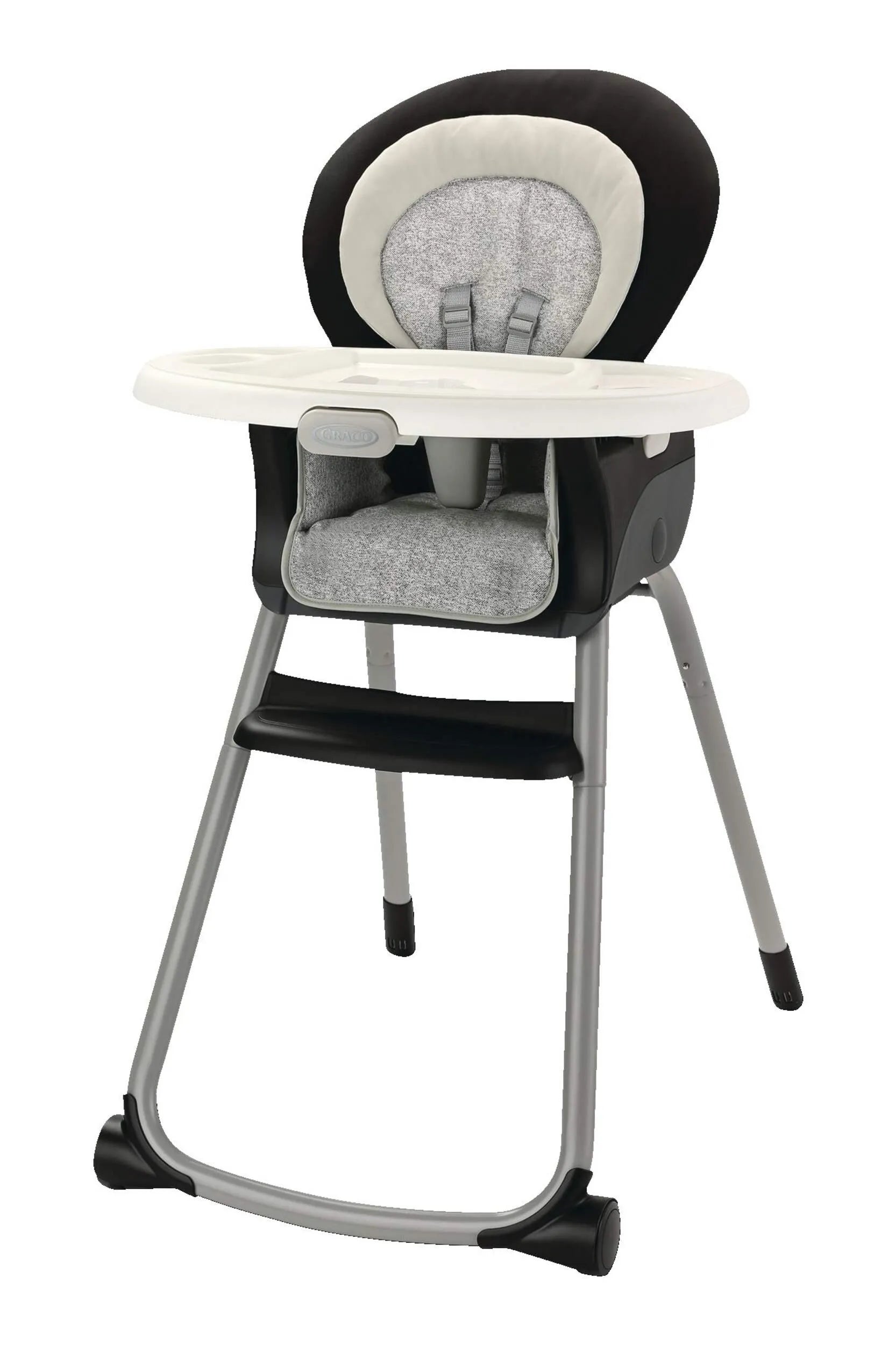Made2Grow 6-in-1 Convertible High Chair for Babies & Toddlers - Adjustable Height, Reclining Seat, Removable Tray - Perfect for Dining, Feeding & Playtime - Ashland Color