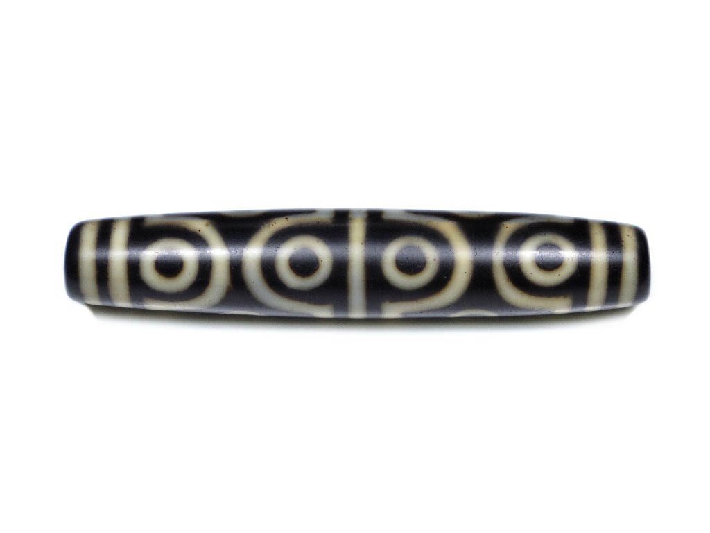 12 Eye Dzi Bead Bracelet - Tibetan Buddhist Wisdom & Virtue Beads for Meditation, Spiritual Protection & Good Luck (Perfect for Yoga, Prayer & Energy Healing)