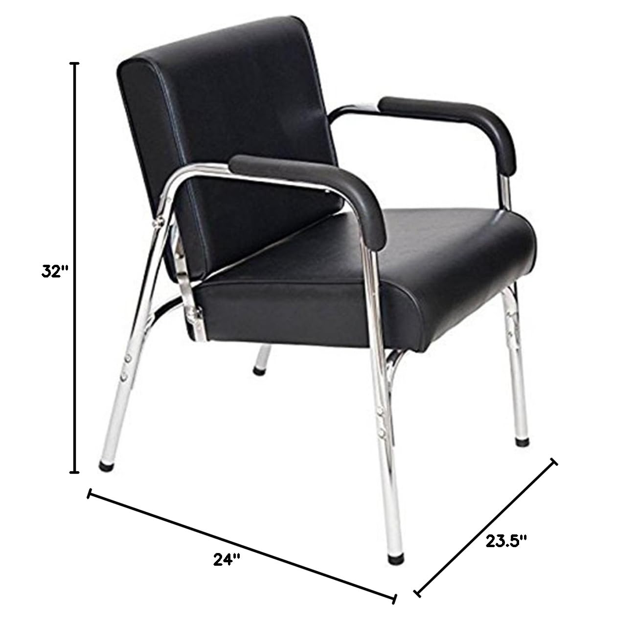 Professional Black Barber Chair for Salon & Styling - Heavy Duty Beauty Equipment for Hair Cutting, Shaving & Styling - Perfect for Barbershops, Salons & Home Use