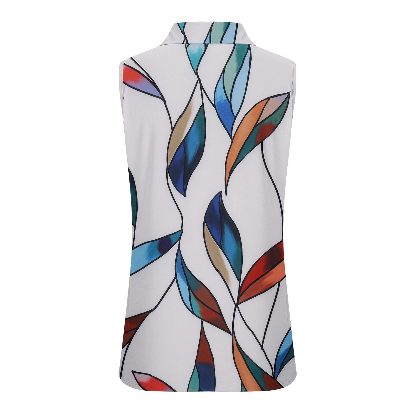 Women's Sleeveless Striped Button Down Blouse - Summer Business Casual Work Tops & Dressy Shirts | Perfect for Office Wear, Professional Meetings & Smart Casual Outfits