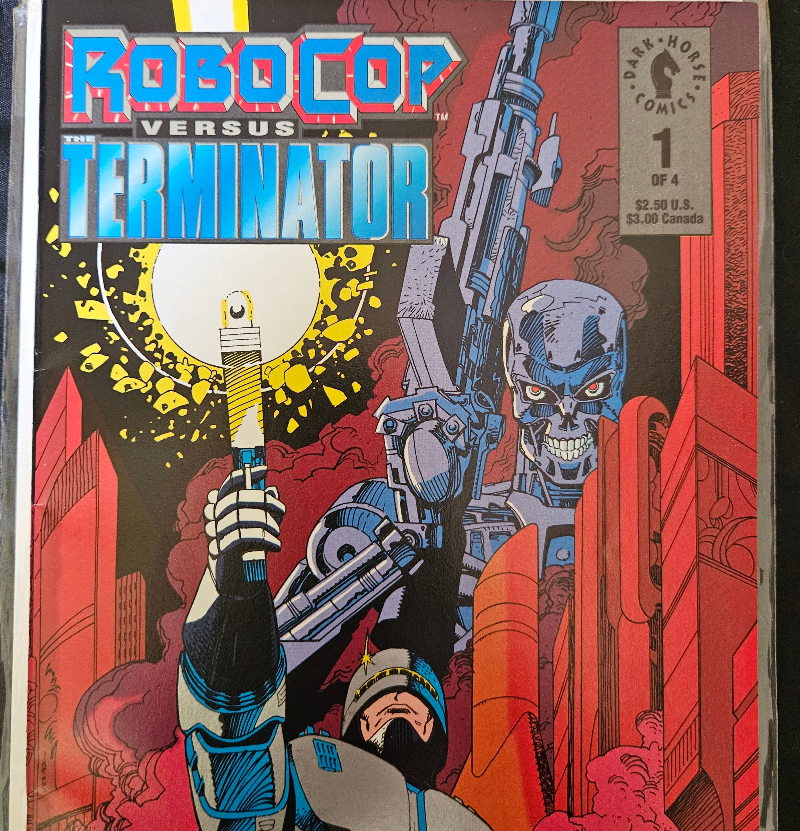 RoboCop vs Terminator #1 of 4 - Dark Horse Comics 1992 Graphic Novel | Collectible Comic Book for Sci-Fi Fans & Action Lovers | Perfect for Display, Gifts & Comic Collections
