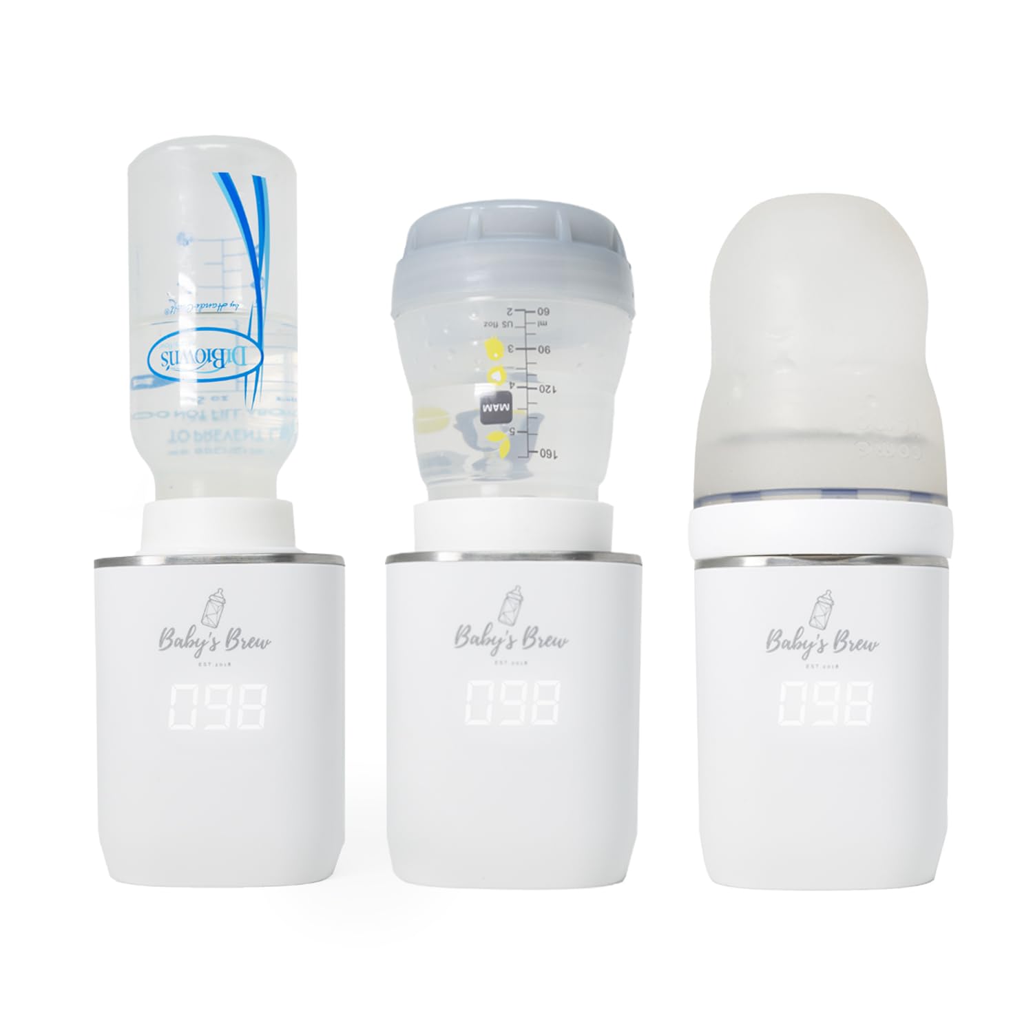 Baby's Brew Portable Bottle Warmer Pro - Leak-Proof Cordless Milk Warmer for Breastmilk & Formula, Travel-Friendly with 8-12 Hour Battery Life - Perfect for On-the-Go Parents, Road Trips & Outdoor Adventures