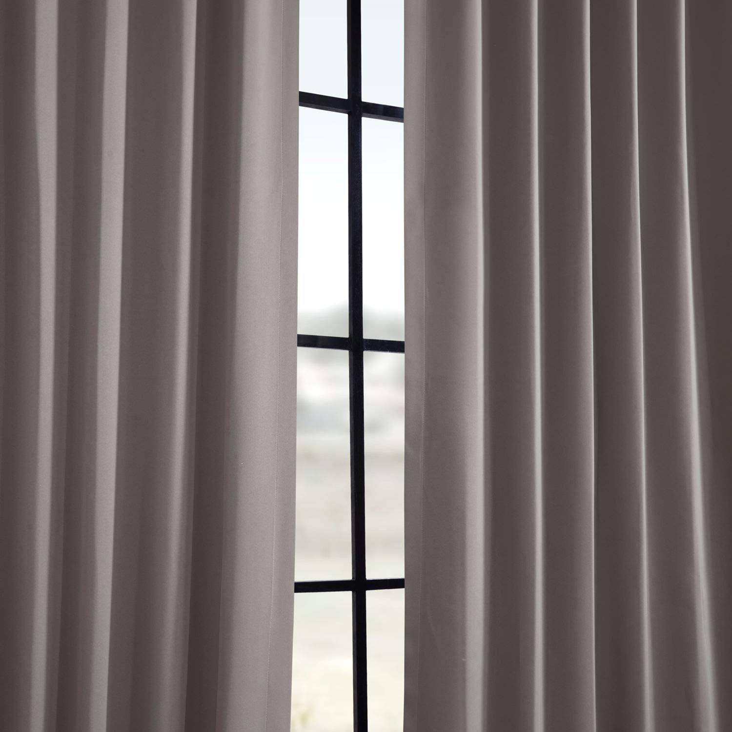Room Darkening Curtains 84 Inches Long - Blackout Drapes for Bedroom & Living Room (1 Panel, 50x84, Neutral Grey) | Perfect for Light Control, Privacy & Home Decor