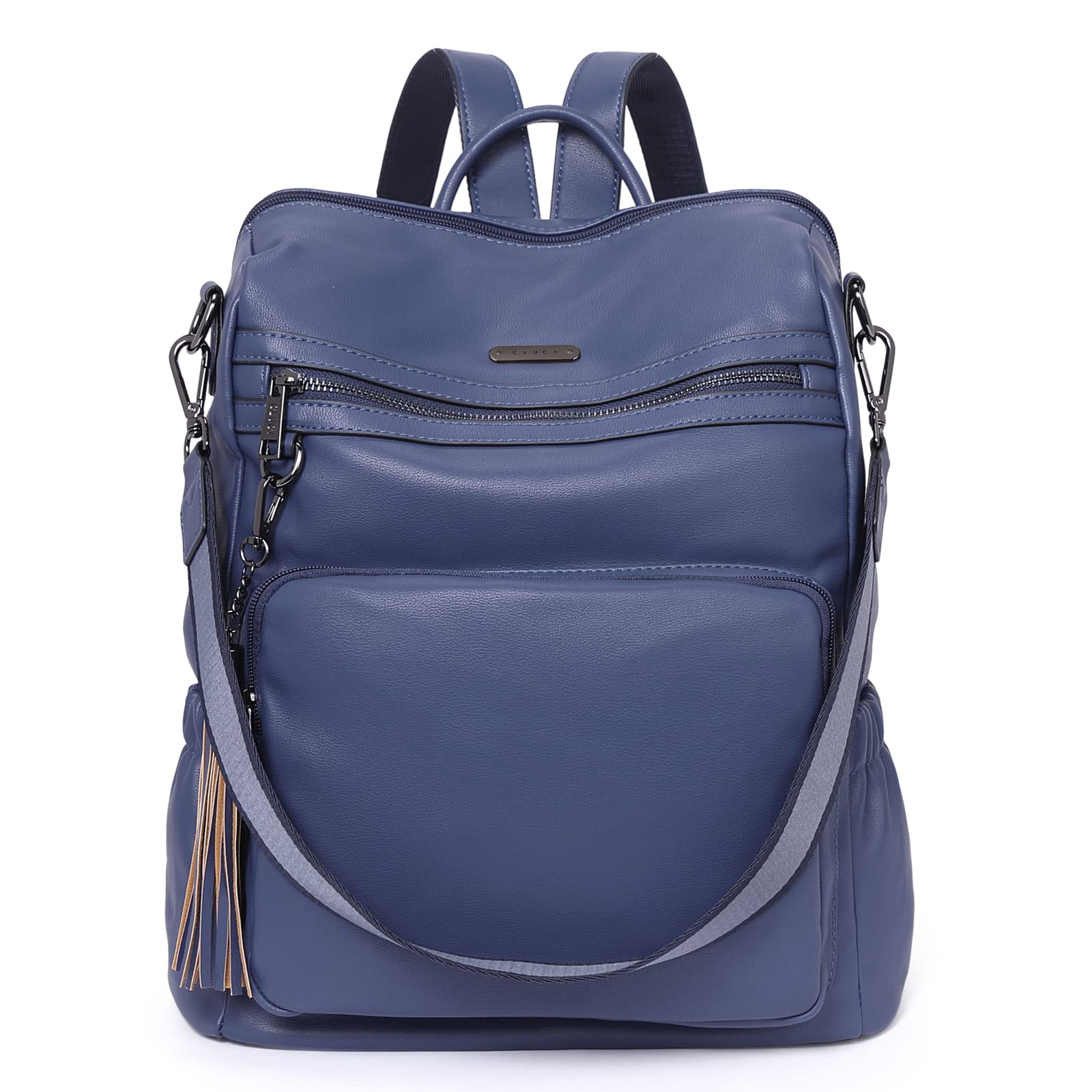 CLUCI Women's Leather Backpack Purse - Stylish Large Travel Shoulder Bag with Tassel | Perfect for Work, Commute & Weekend Getaways