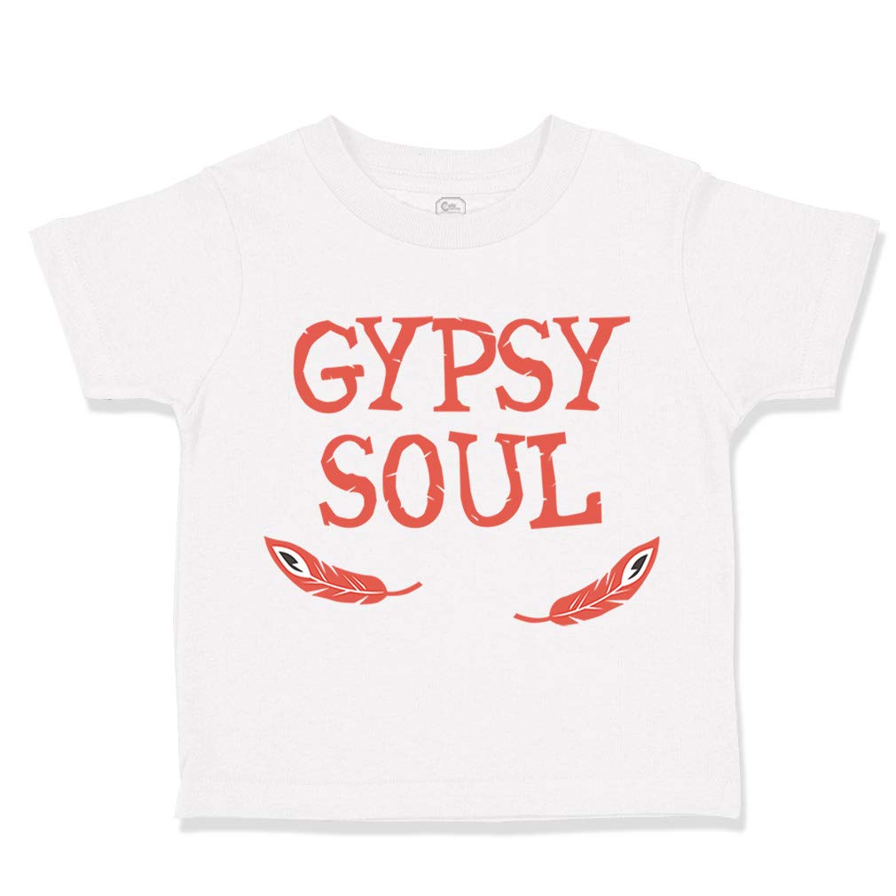 Custom Toddler T-Shirt 'Gypsy Soul' Funny Humor Cotton Tee for Boys & Girls - Perfect for Playdates, Birthday Parties & Everyday Wear