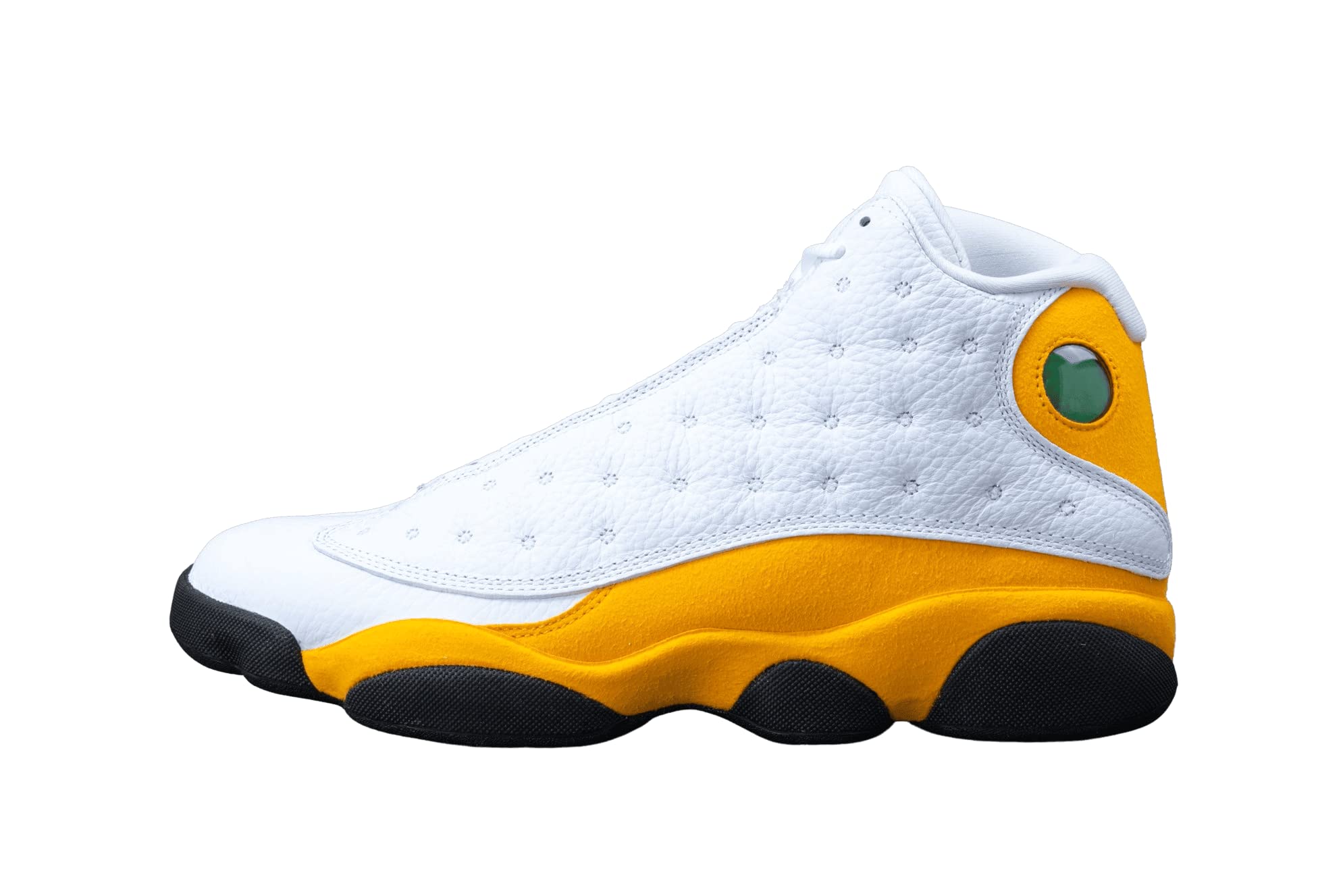 Jordan Men's Air 13 Retro Sneakers 414571-167 Del Sol - Size 8 White/Blue Basketball Shoes for Casual Wear & Street Style