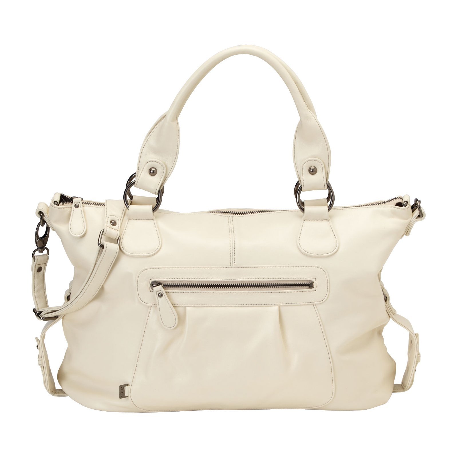 Stylish Slouch Tote Diaper Bag for Moms - Premium Ivory Color - Perfect for Baby Essentials, Travel & Everyday Use
