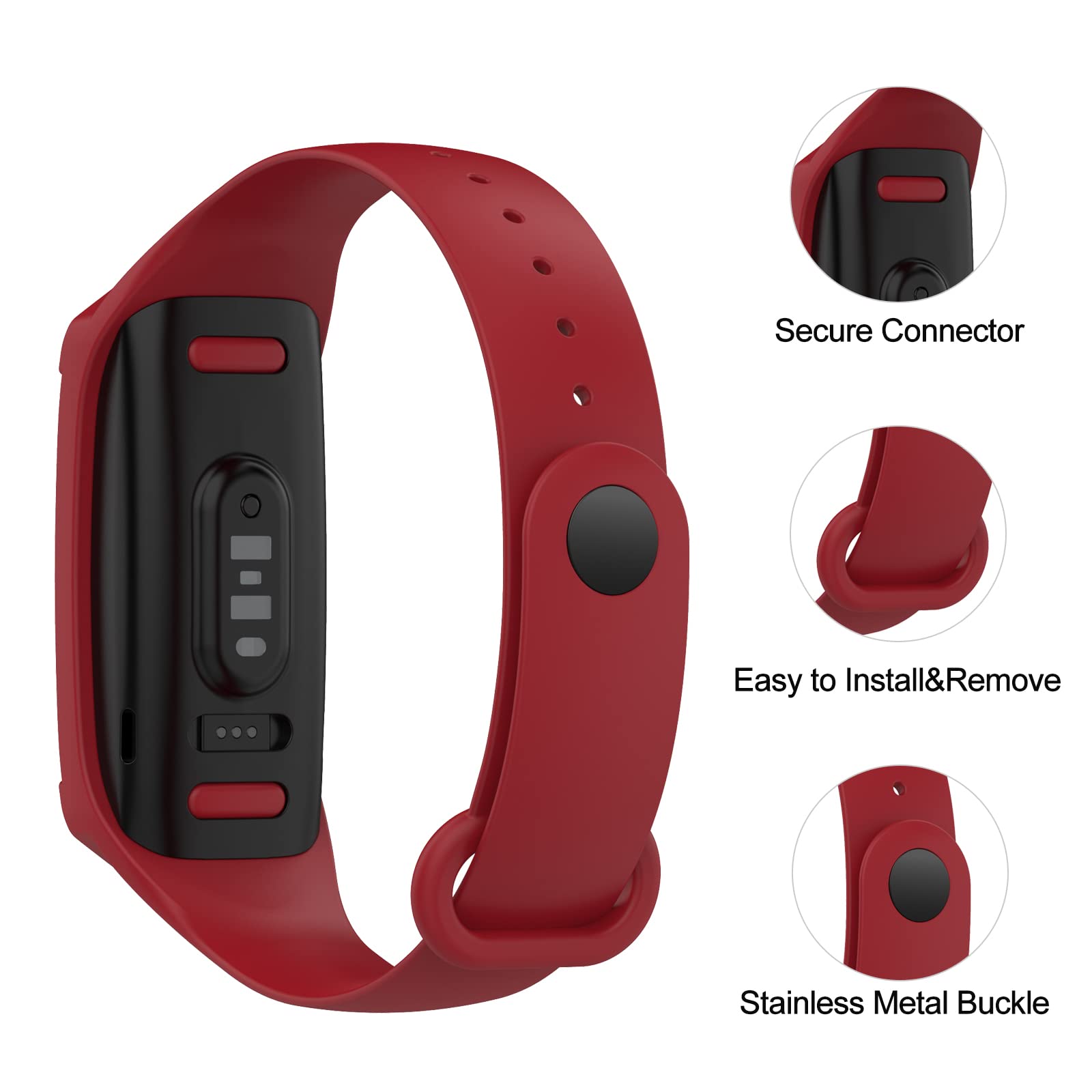 BabyValley Soft Sport Adjustable Replacement Bands for Amazon Halo View Fitness Tracker - Comfortable Wristbands Compatible with Halo View - Perfect for Workouts, Running & Daily Activity Tracking