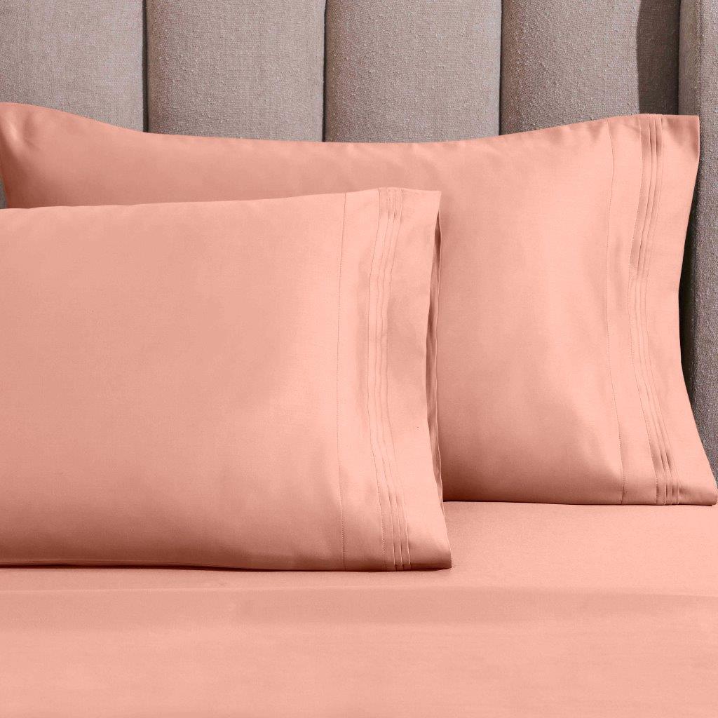 Premium 1500 Thread Count Egyptian Cotton Pillowcase Set - 2 Piece Solid Color Bedding for Luxurious Sleep & Hotel-Style Comfort