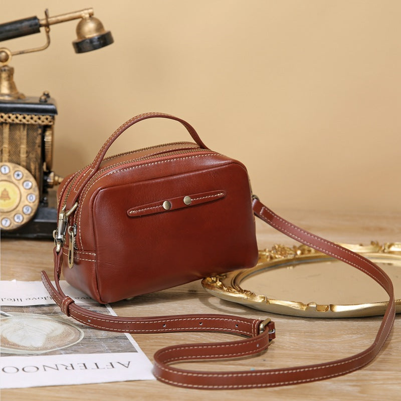 Compact Zip Crossbody Bag for Women - Lightweight & Waterproof Small Shoulder Purse - Perfect for Travel, Shopping, and Everyday Use