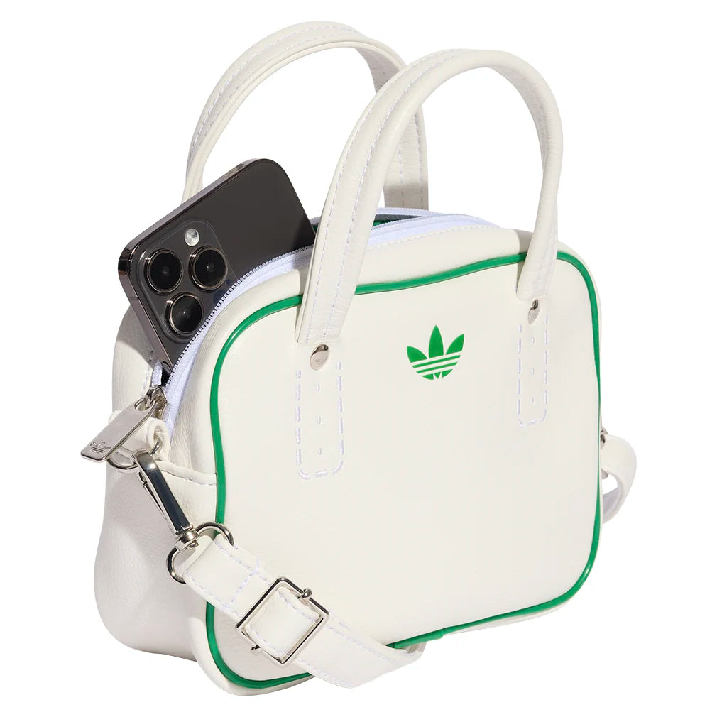 Adicolor Tennis Shoulder Bag for Women & Men - White Sports Duffel with Padded Straps - Perfect for Gym, Travel & Weekend Getaways