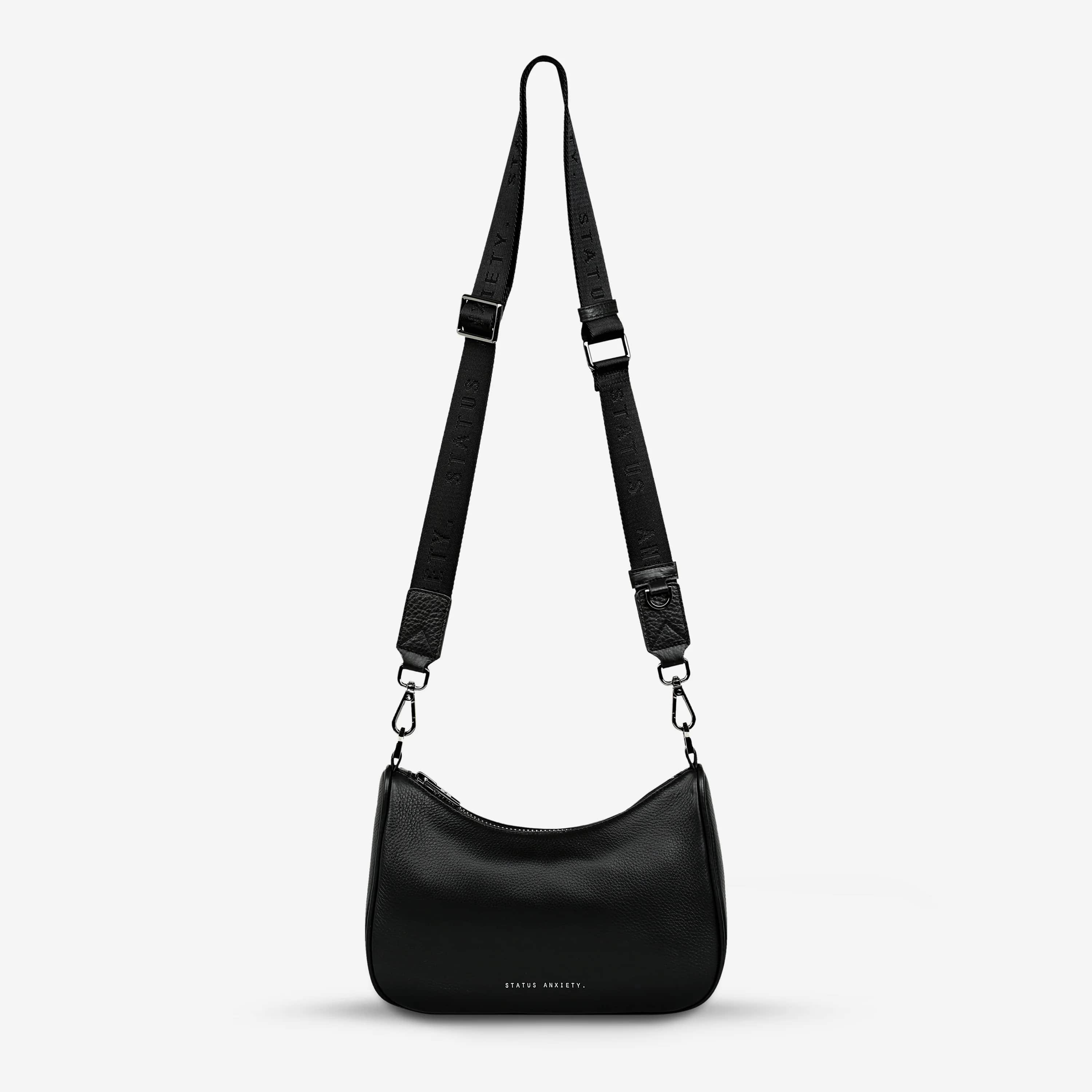 Status Anxiety Look Both Ways Bag - Stylish Black Crossbody Purse for Women | Perfect for Work, Travel & Everyday Use