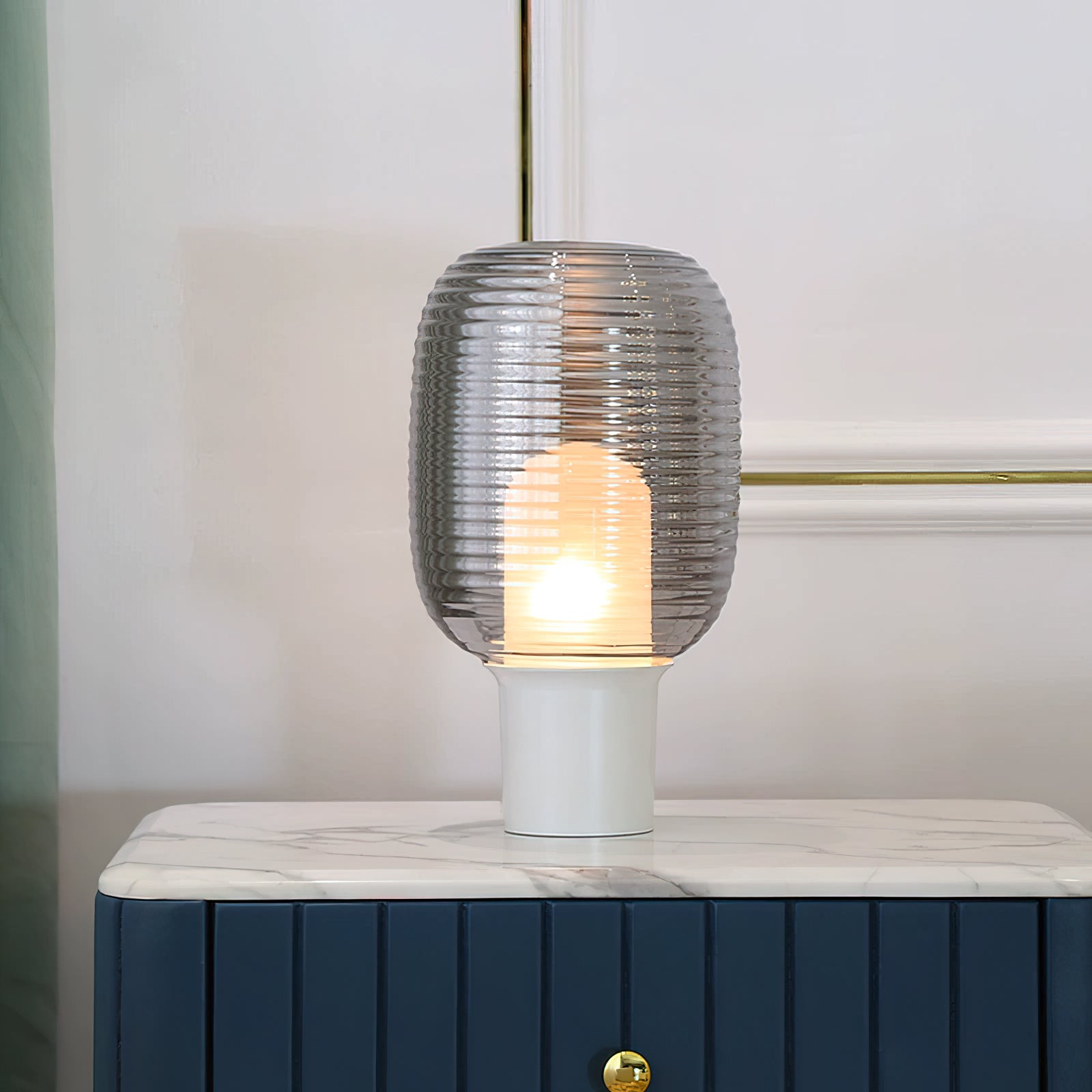 Ghia Table Lamp - Modern LED Bedside Lamp with USB Port, Adjustable Brightness for Living Room, Bedroom & Office - Perfect for Reading, Working & Relaxing