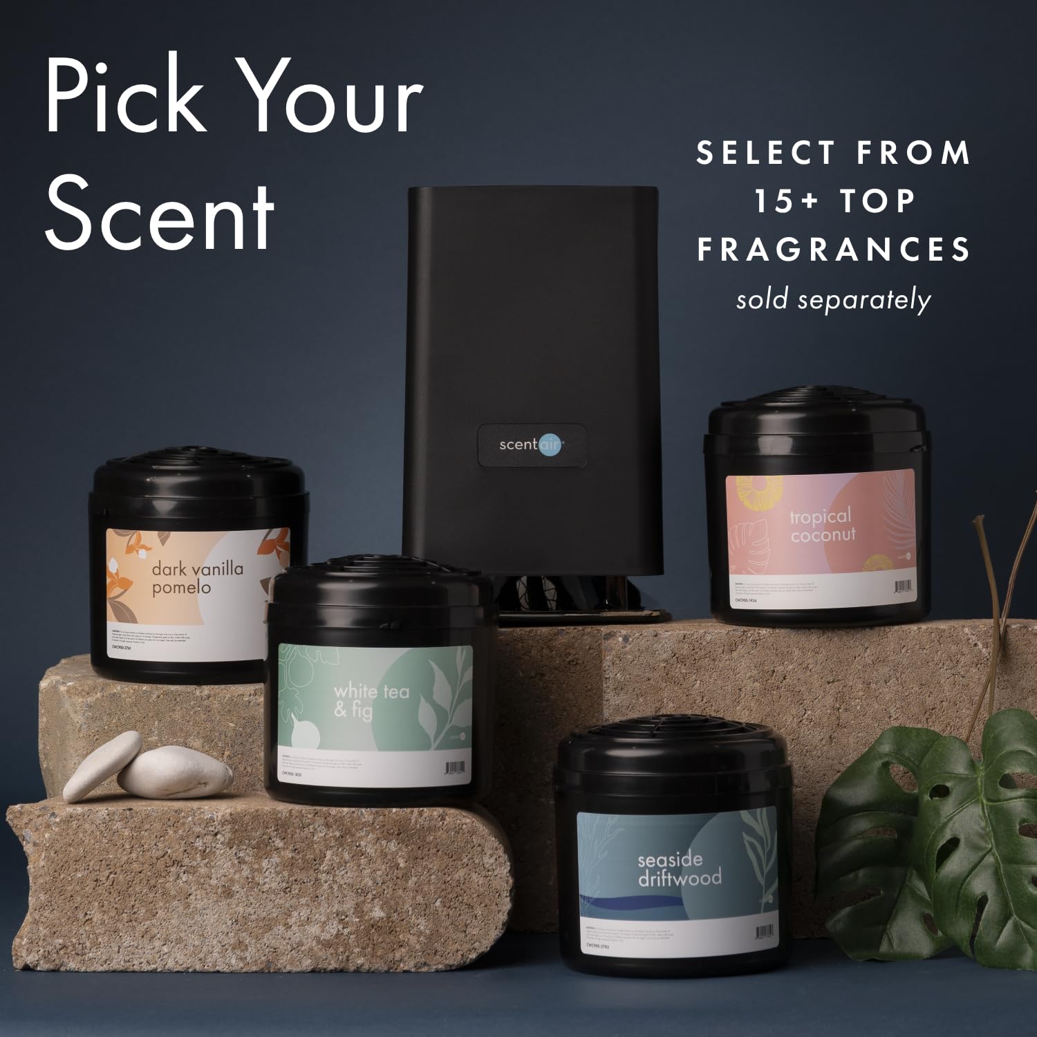 Whisper Home Aroma Diffuser - 800 Sq. Ft Essential Oil Diffuser with WiFi, Bluetooth & Smart Home Compatibility (Works with Alexa & Google) - Black | Perfect for Bedroom, Living Room & Office Relaxation