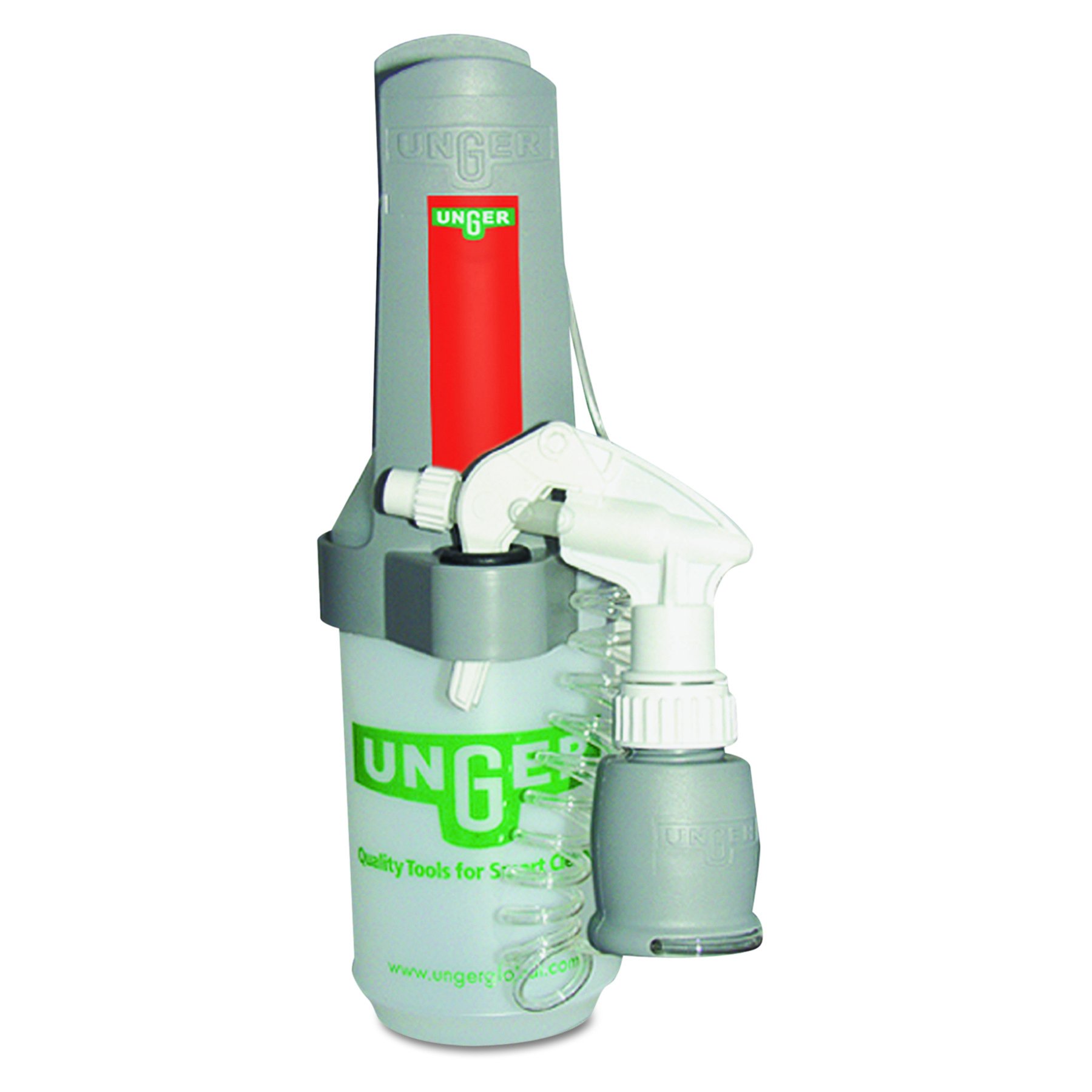 Unger Professional Spray Bottle Kit with Belt Clip - Heavy Duty Cleaning Sprayer for Windows, Floors & Surfaces - Perfect for Home, Office & Car Detailing