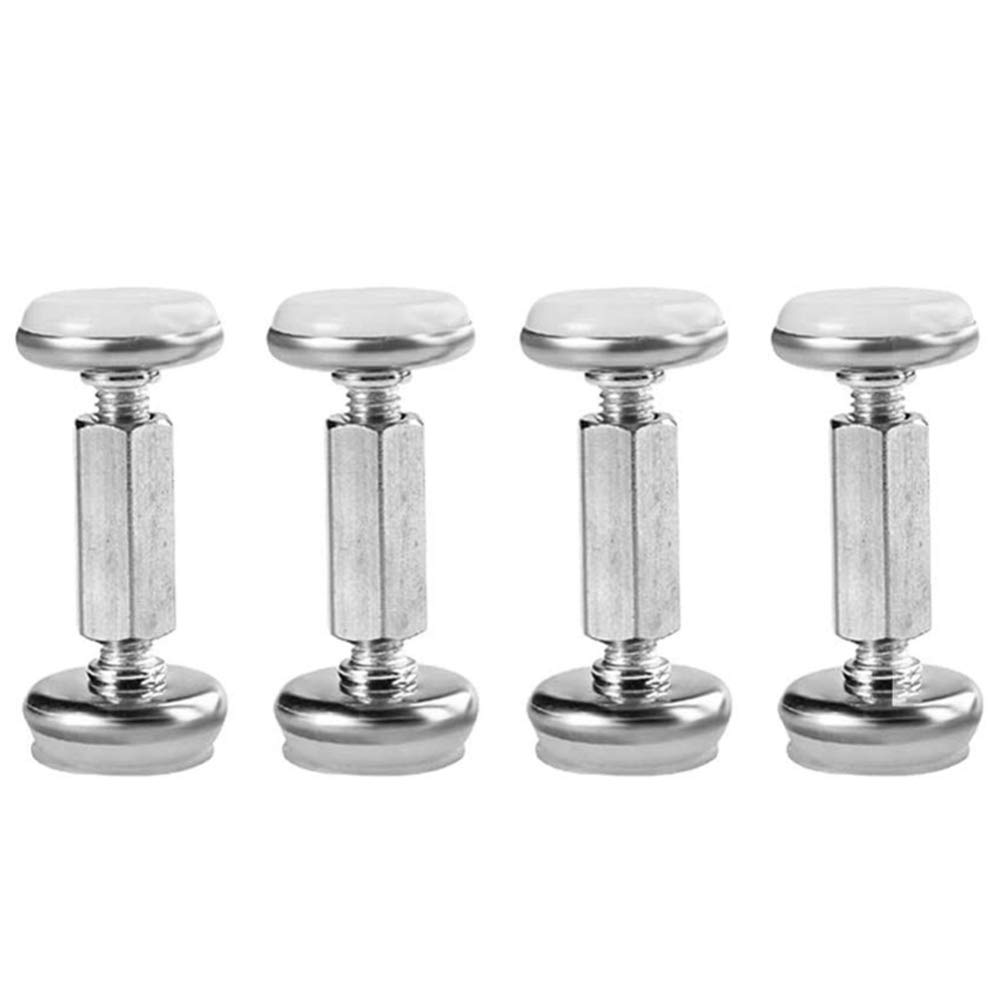 BESPORTBLE 4-Pack Stainless Steel Bedside Fixers - Anti-Sloshing Adjustable Wall Stabilizers for Bed Frame, Home & Bedroom Furniture - Perfect for Securing Beds to Walls and Preventing Movement