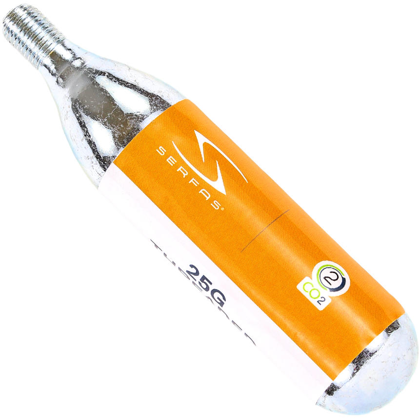 25G Threaded CO2 Cartridge - Premium Refill for Soda Makers & Carbonation Systems - Perfect for Home Brewing, Sparkling Water, and DIY Beverages