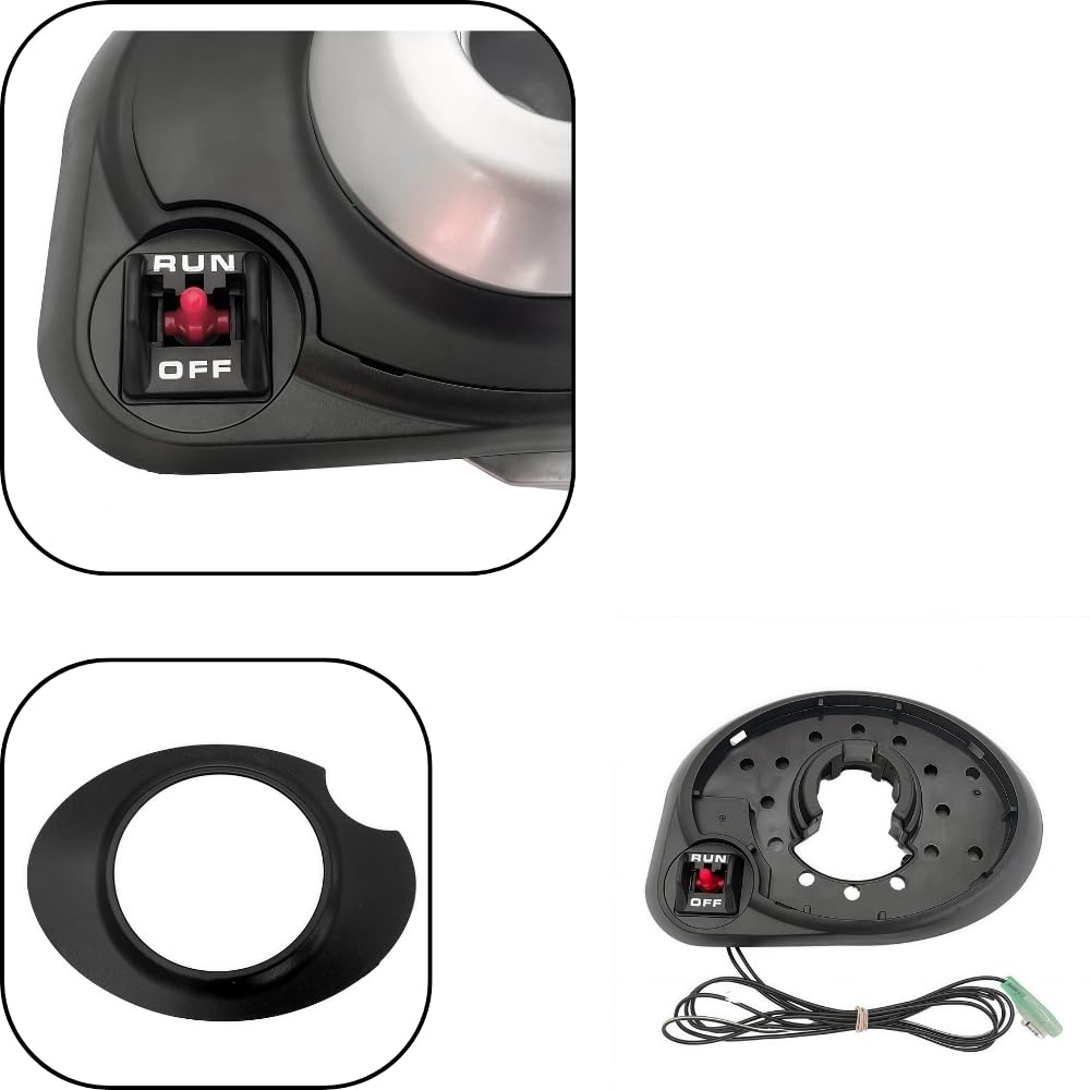 Mercury Outboard Engine Remote Control Panel - 4000 Gen II 883710A02 Side Mount with Power Trim & Stop Switch for Boats, Fishing & Marine Applications